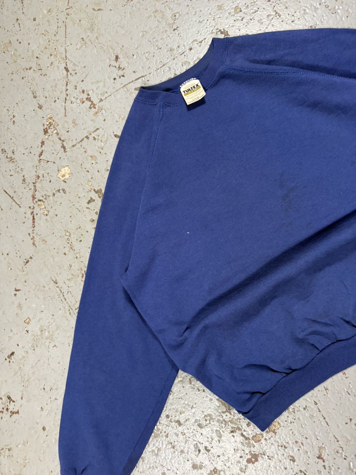 Tultex Vintage Tultex Blank Blue Crewneck Size US XL / EU 56 / 4 - 4 Thumbnail