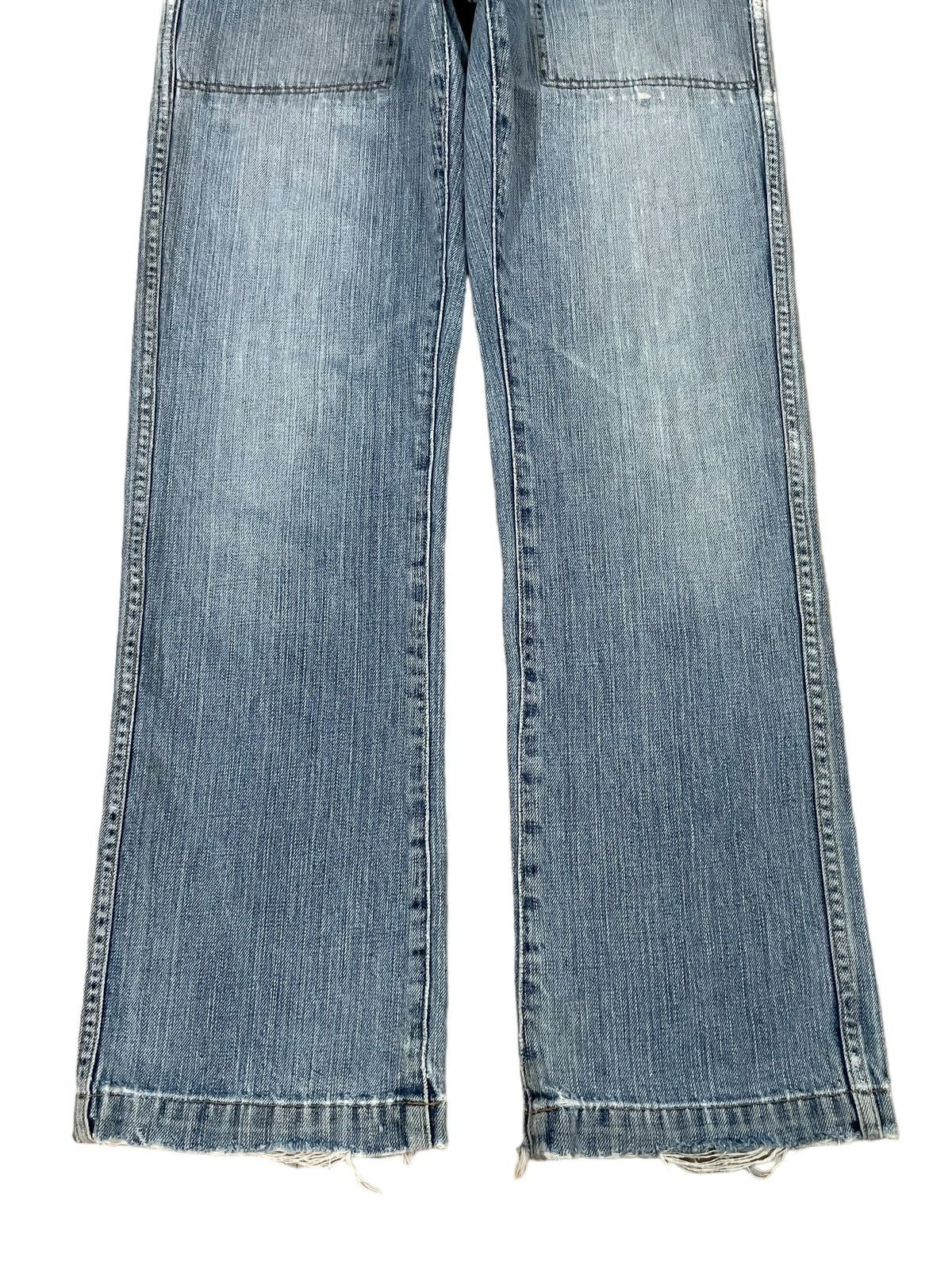 Gap Vintage Y2K Gap Army Blue Wash Crazy Pocket Straight Jeans Size US 29 - 5 Thumbnail