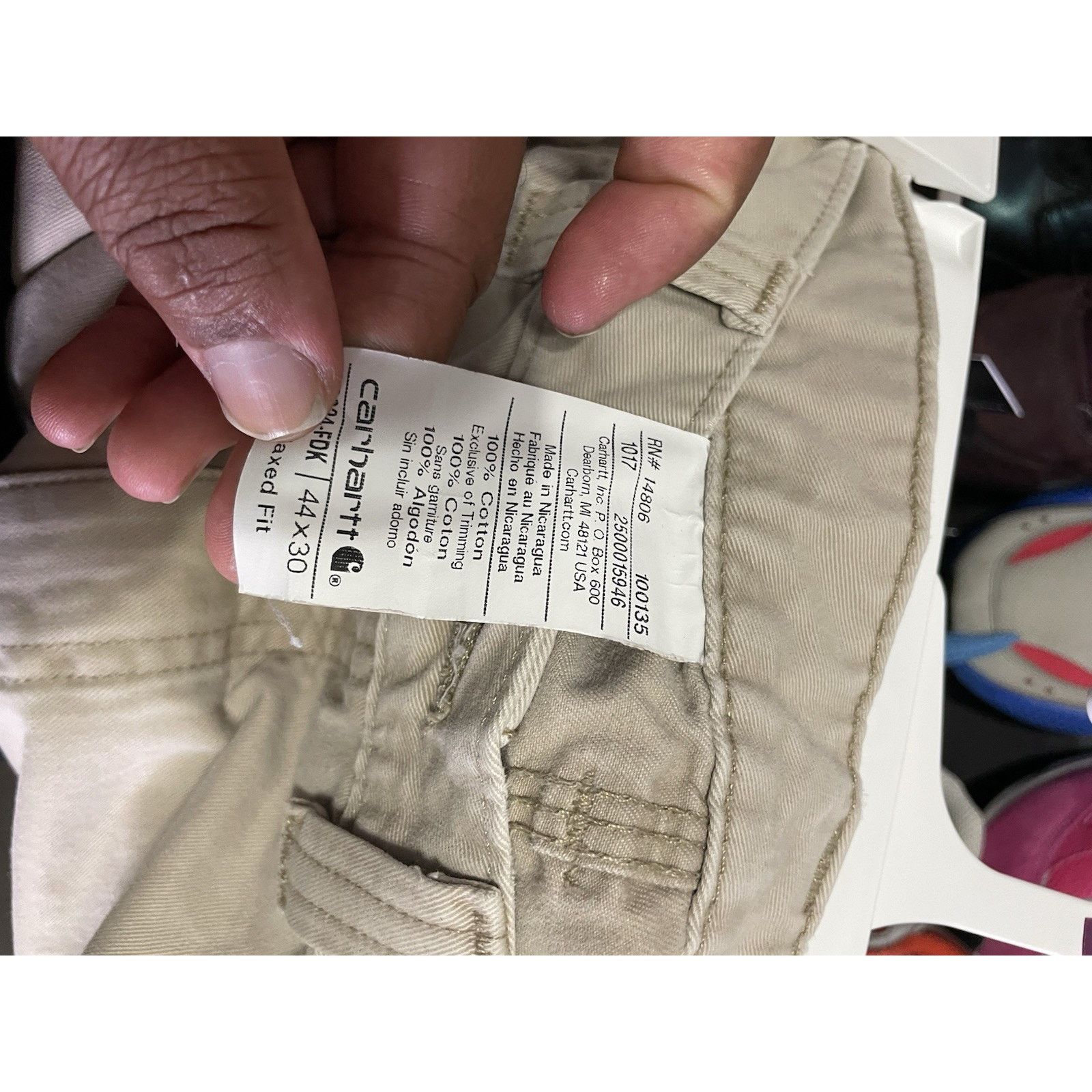 Carhartt Size 44x30- Carhartt Carpenter Pants Mens Brown Loose Fit Size US 44 / EU 60 - 4 Thumbnail