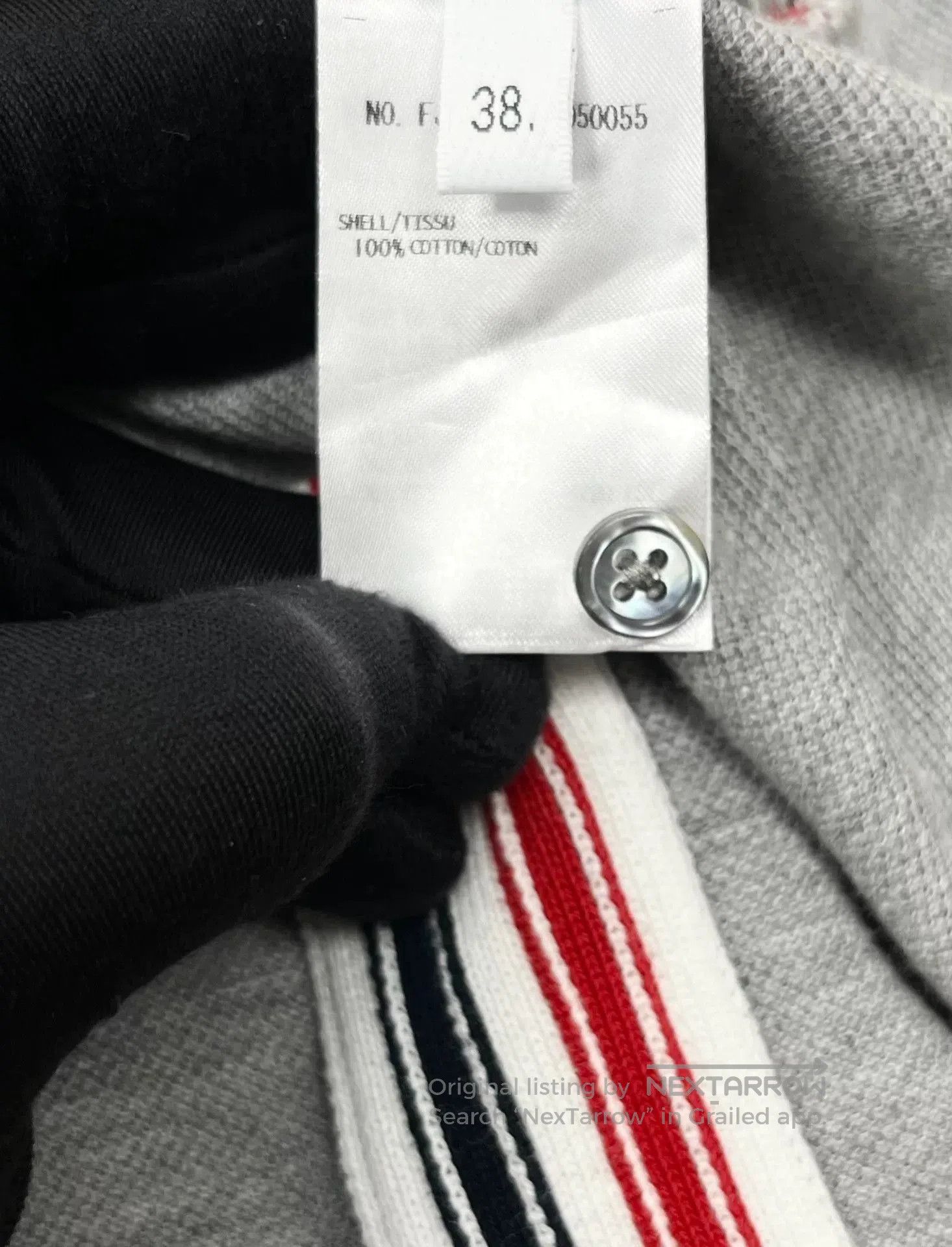 Thom Browne Thom Browne Gray Back Striped Polo Dress. Size S / US 4 / IT 40 - 4 Thumbnail