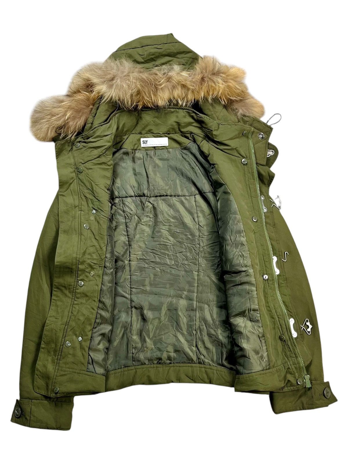 If Six Was Nine 2000s SLY - Apocalypse Style Fur Hoodie Jacket Size US M / EU 48-50 / 2 - 2 Thumbnail