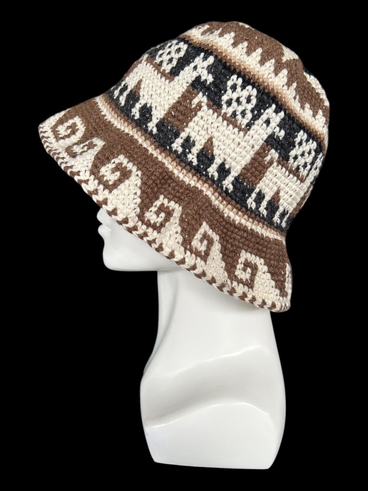 Japanese Brand × Kapital × Vintage Crochet Knitted Handmade Bucket Hats Rare ☠️☠️ Size ONE SIZE - 2 Thumbnail