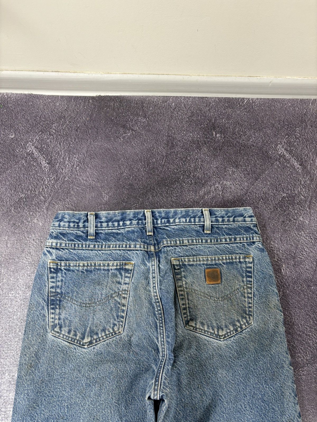 Carhartt Vintage Carhartt Insulated Blue Denim Work Hype Baggy Jeans Size US 36 / EU 52 - 7 Thumbnail
