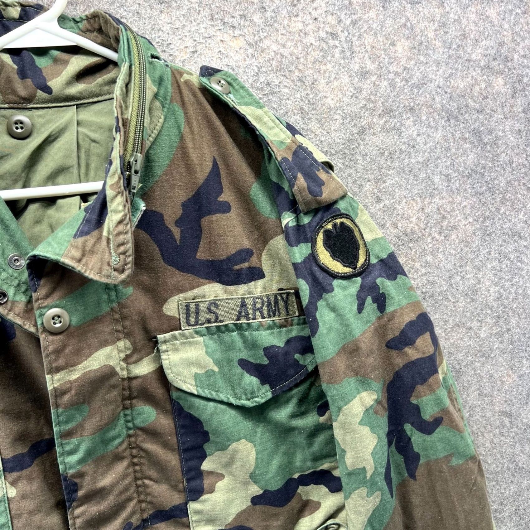 Vintage US Army Jacket Shirt Mens Medium Camo Military Cold Weather Field Coat Vintage Parka Size US M / EU 48-50 / 2 - 5 Thumbnail