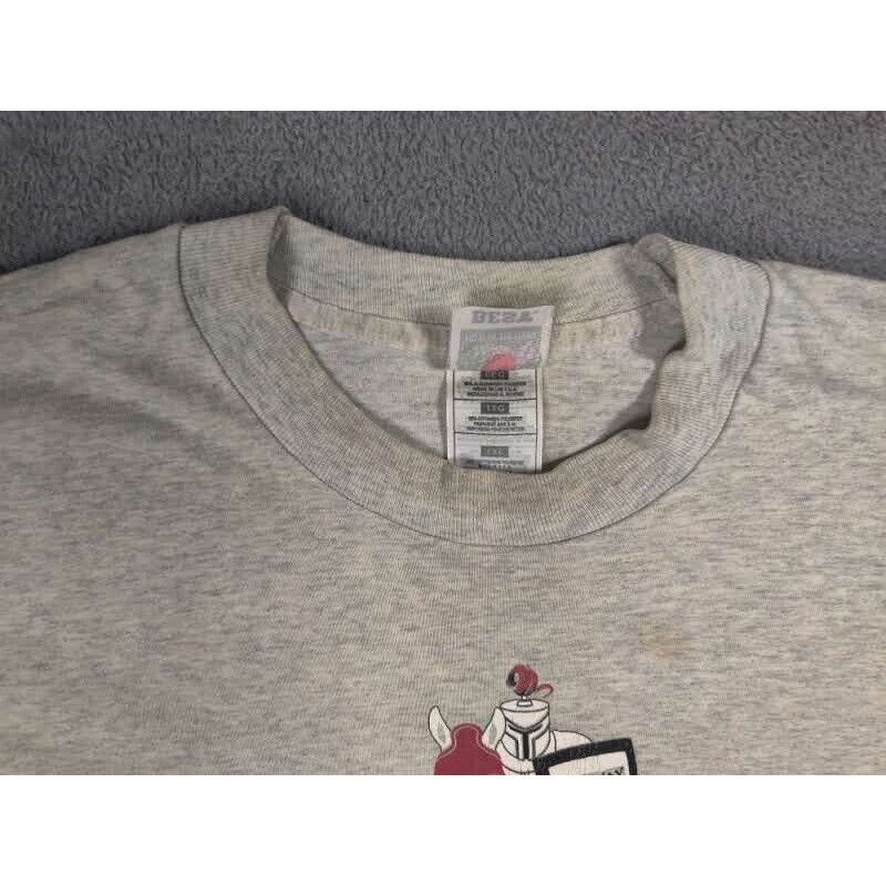 Fruit Of The Loom VINTAGE Medieval Times Shirt Adult Mens 2XL Gray Gateway Men Size US XXL / EU 58 / 5 - 9 Thumbnail