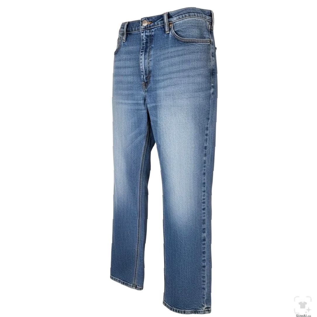 Levi's Levi's Jeans Mens 39x32 Blue Light Wash Straight Regular Stretch Denim Zip Fly Regular Vintage No Size US 39 - 2 Thumbnail