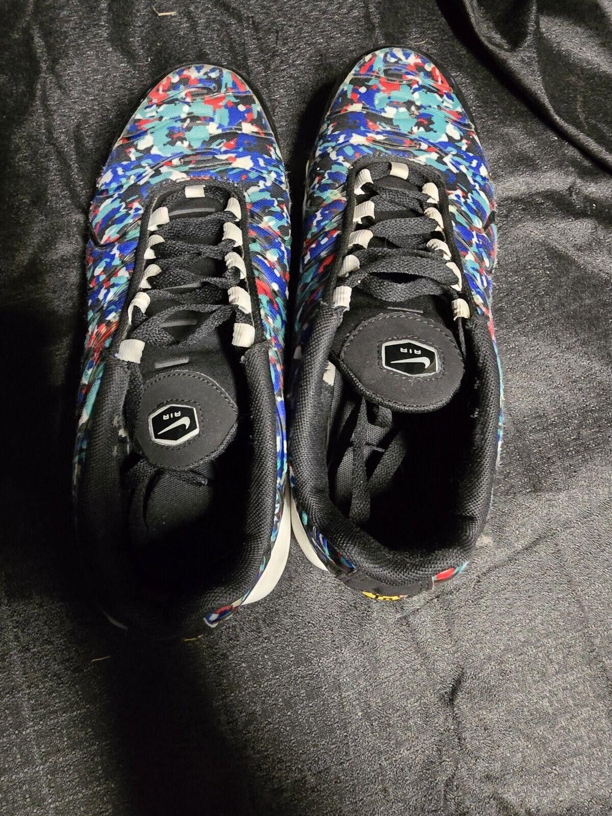 Nike Nike Air Max Plus GS Black Hyper Blue Sz 6Y Shoes Wns 7.5 Size US 7.5 / IT 37.5 - 4 Thumbnail