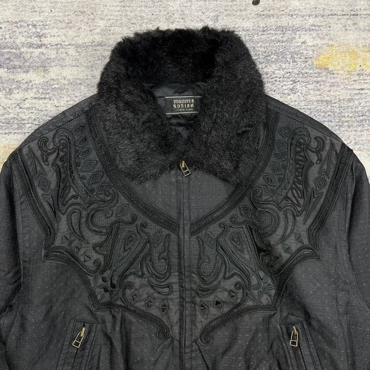Yoshiyuki Konishi Yoshiyuki konishi embroidery trim fur collar bomber jacket Size US L / EU 52-54 / 3 - 2 Thumbnail