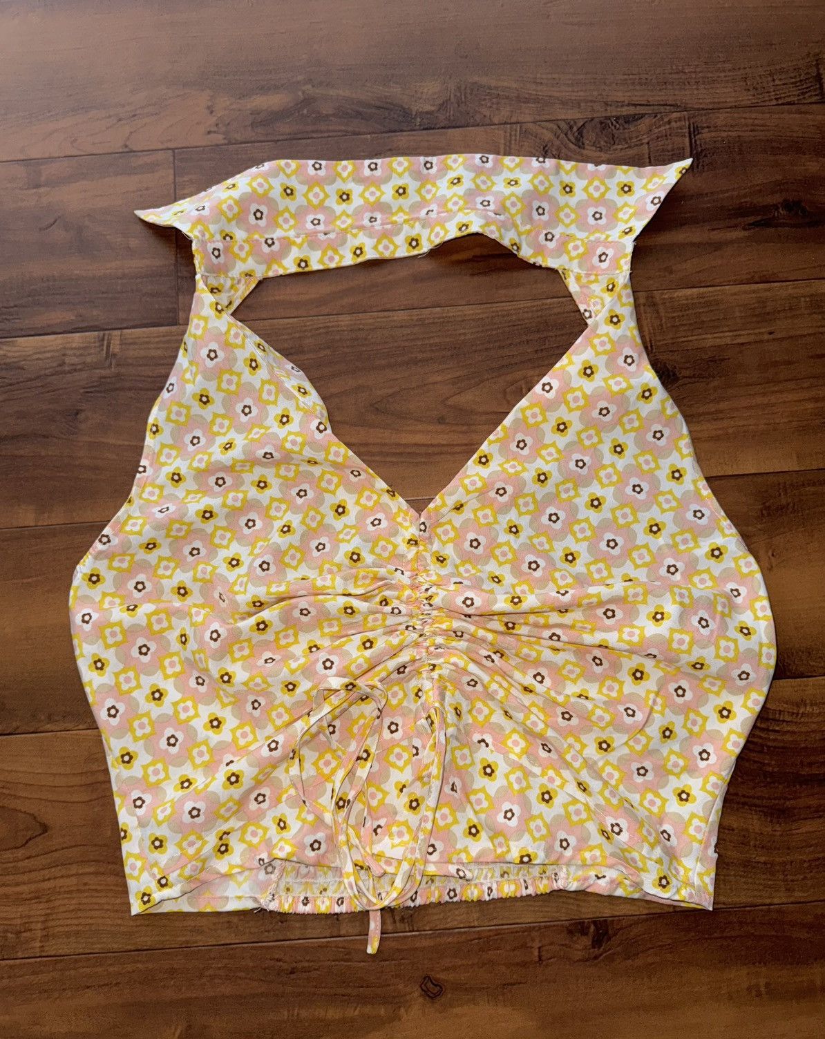 Other Floral Halter Top by Milk & Honey Western 70s Style Cowgirl Size L / US 10 / IT 46 - 8 Thumbnail