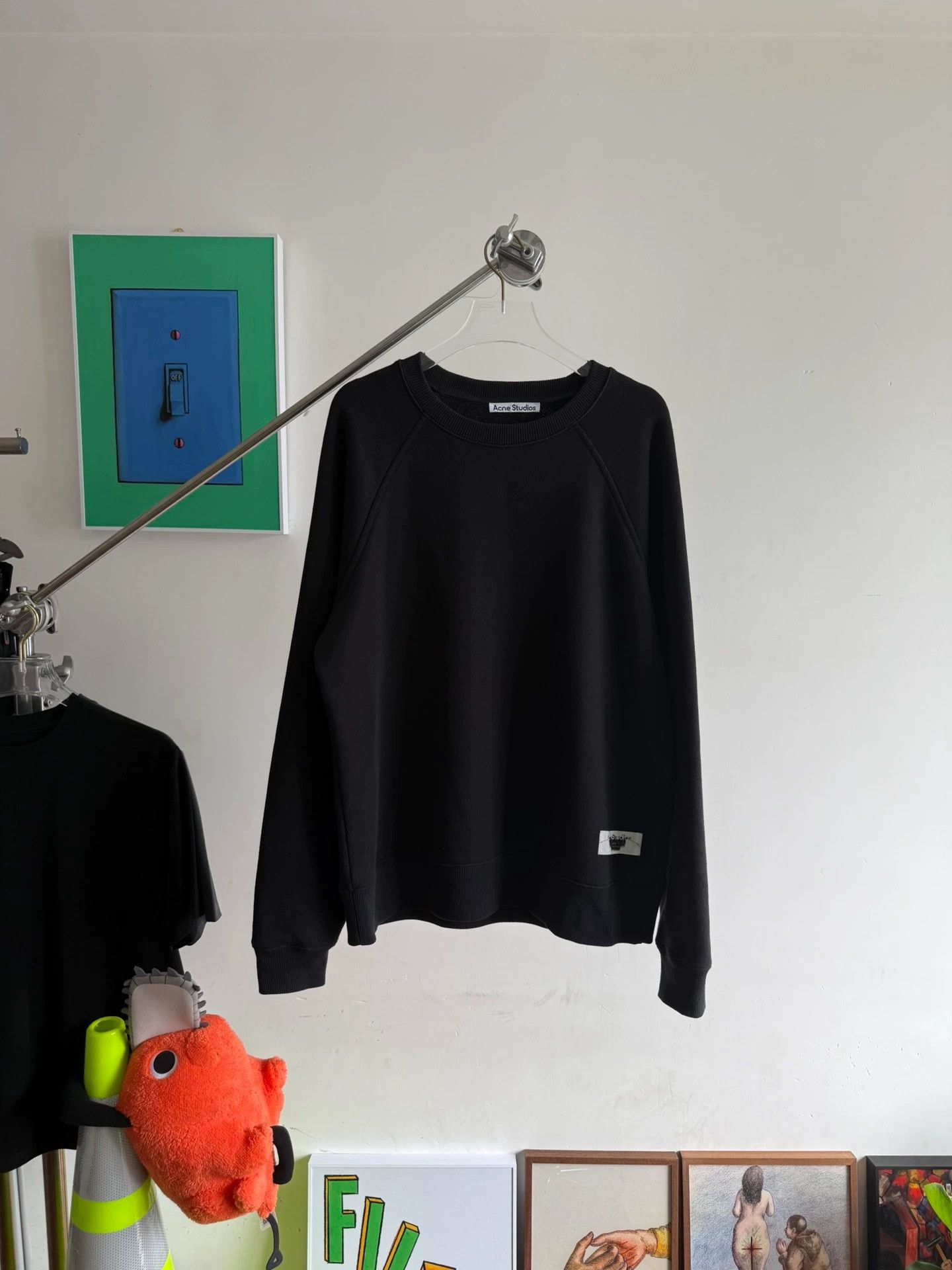 Acne Studios Acne Studios Black Crewneck Sweatshirt M Size US M / EU 48-50 / 2 - 1 Thumbnail