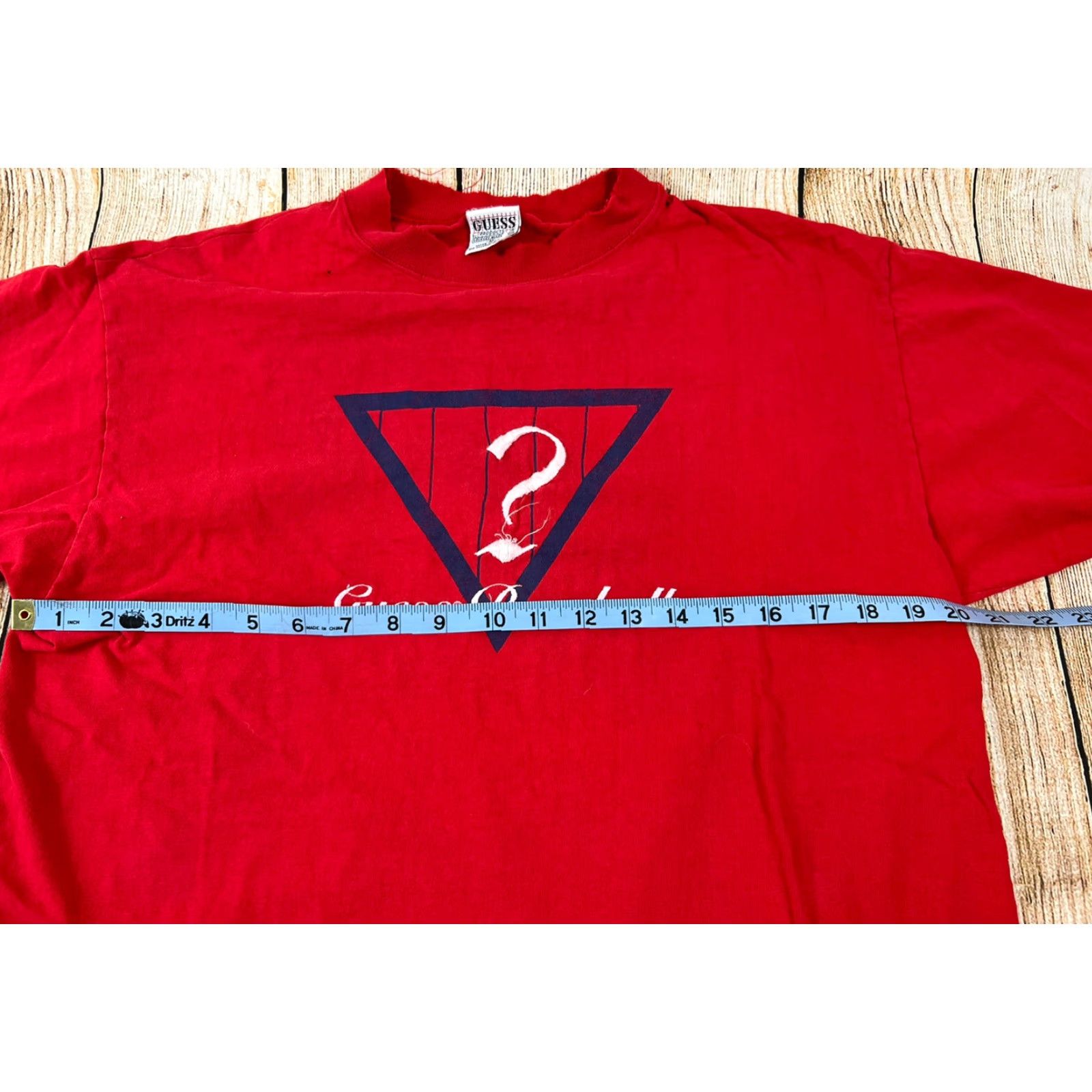 Guess Vintage 90s Guess Red Baseball T-Shirt Size Medium Distressed User: Vintage 90s Guess Red Baseball T-Shirt Size Medium Distressed Size US M / EU 48-50 / 2 - 7 Thumbnail
