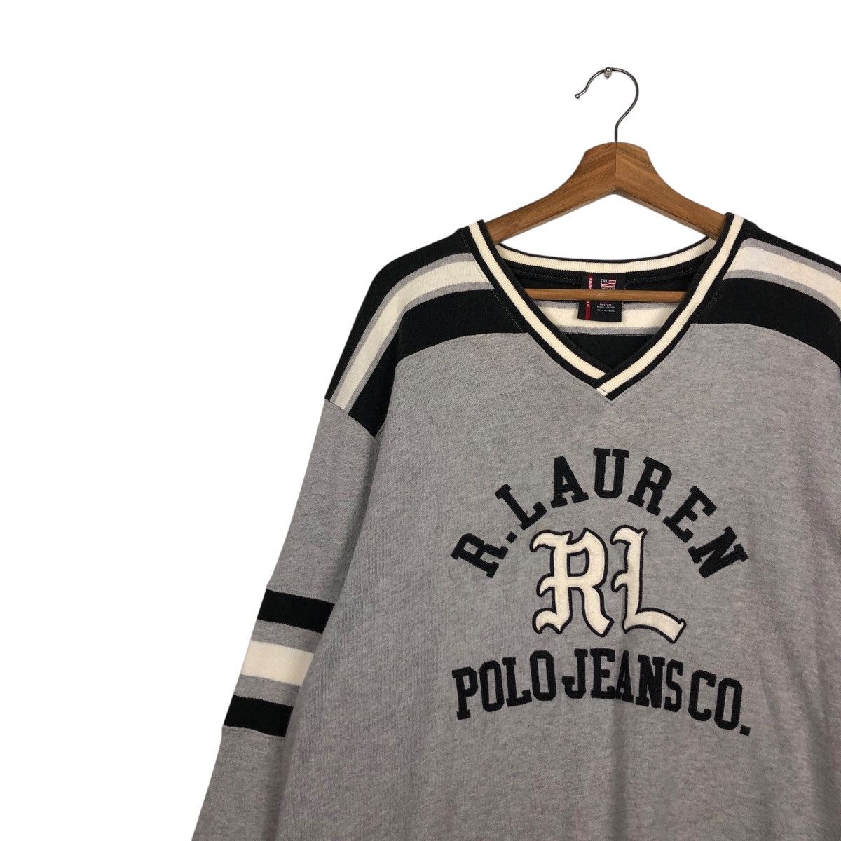 Japanese Brand × Ralph Lauren 📌Vintage Sweatshirt R Lauren Ralph Lauren Jeans Big Logo Size US L / EU 52-54 / 3 - 8 Thumbnail