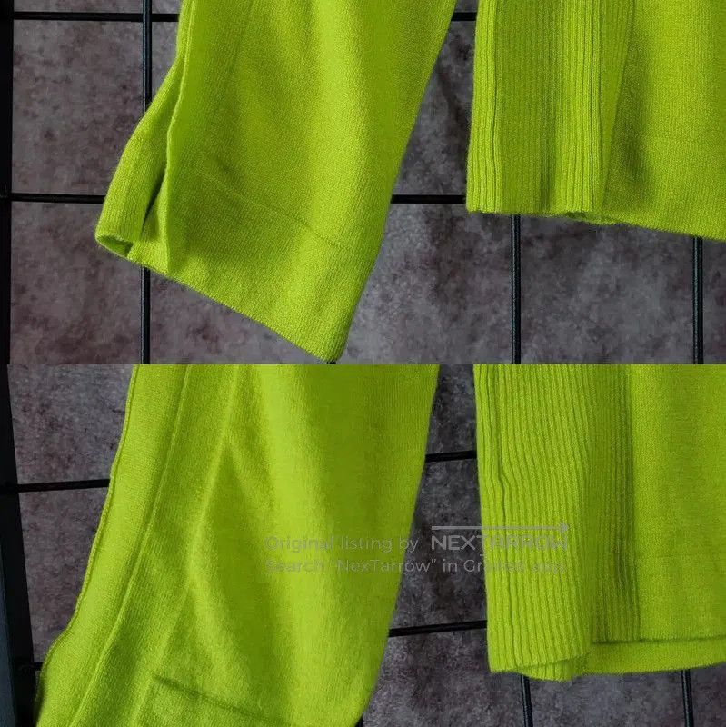 Burberry Burberry Spring Autumn Fluorescent Green Knit Top. Size M / US 6-8 / IT 42-44 - 6 Thumbnail