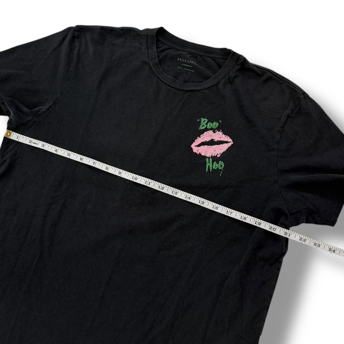 Allsaints AllSaints Boohoo distressed poetic kiss graphic crew T-shirt Size US S / EU 44-46 / 1 - 3 Thumbnail