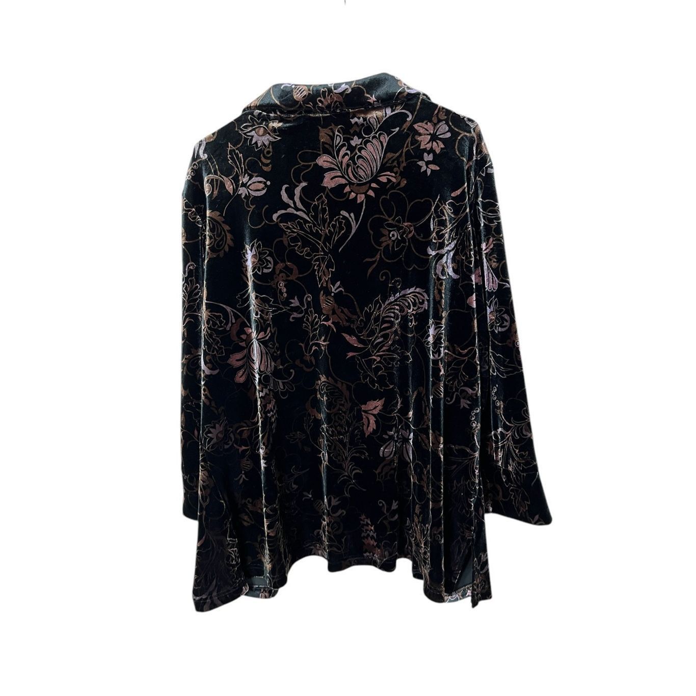 Other LAURA SCOTT Women's Velvet Blouse Floral Multicolor Size 16- Size XXL / US 16-18 / IT 52-54 - 8 Thumbnail