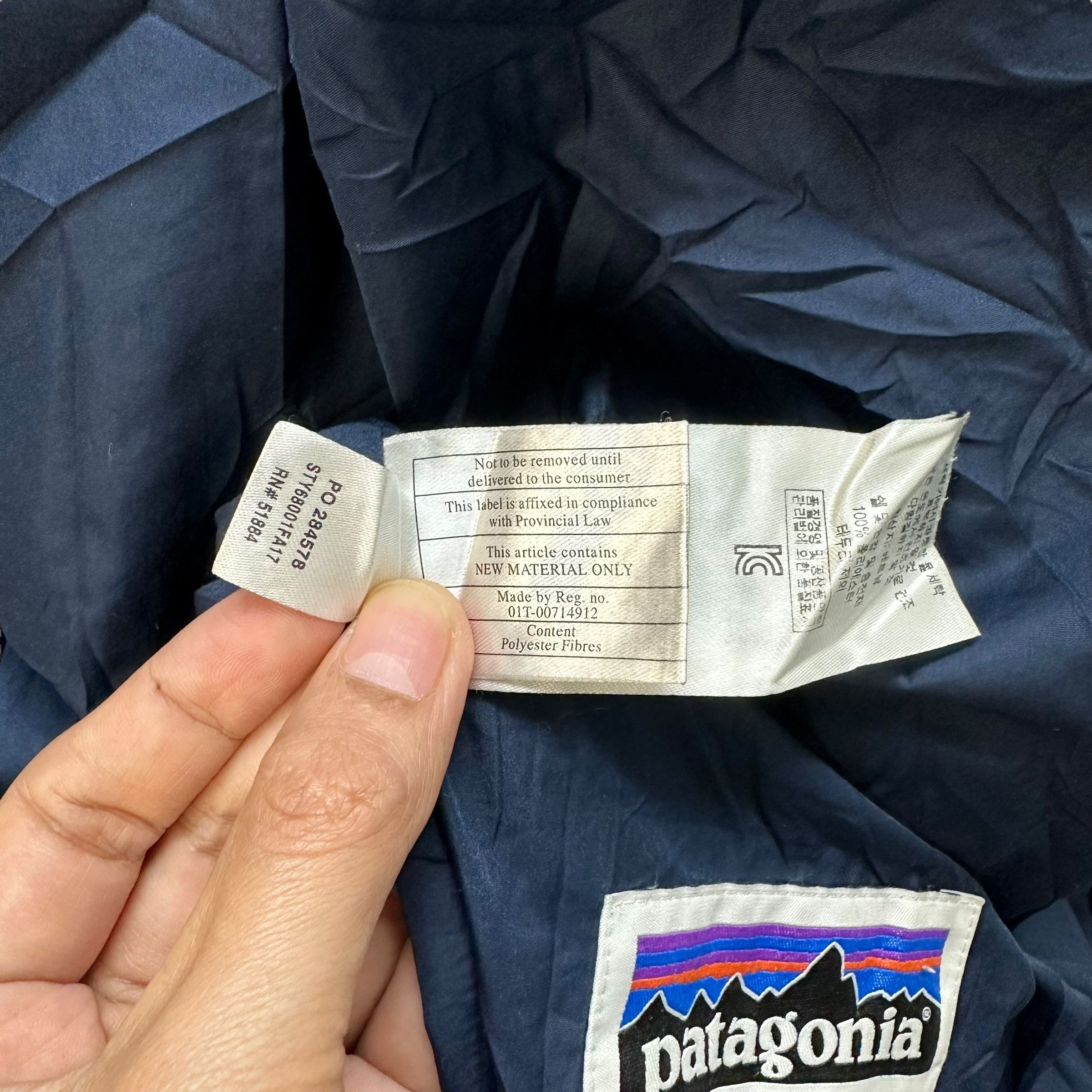 Patagonia PATAGONIA LIGHT PUFFER JACKET IN BLUE FOR KIDS #9020-48 Size US XXL / EU 58 / 5 - 14 Thumbnail