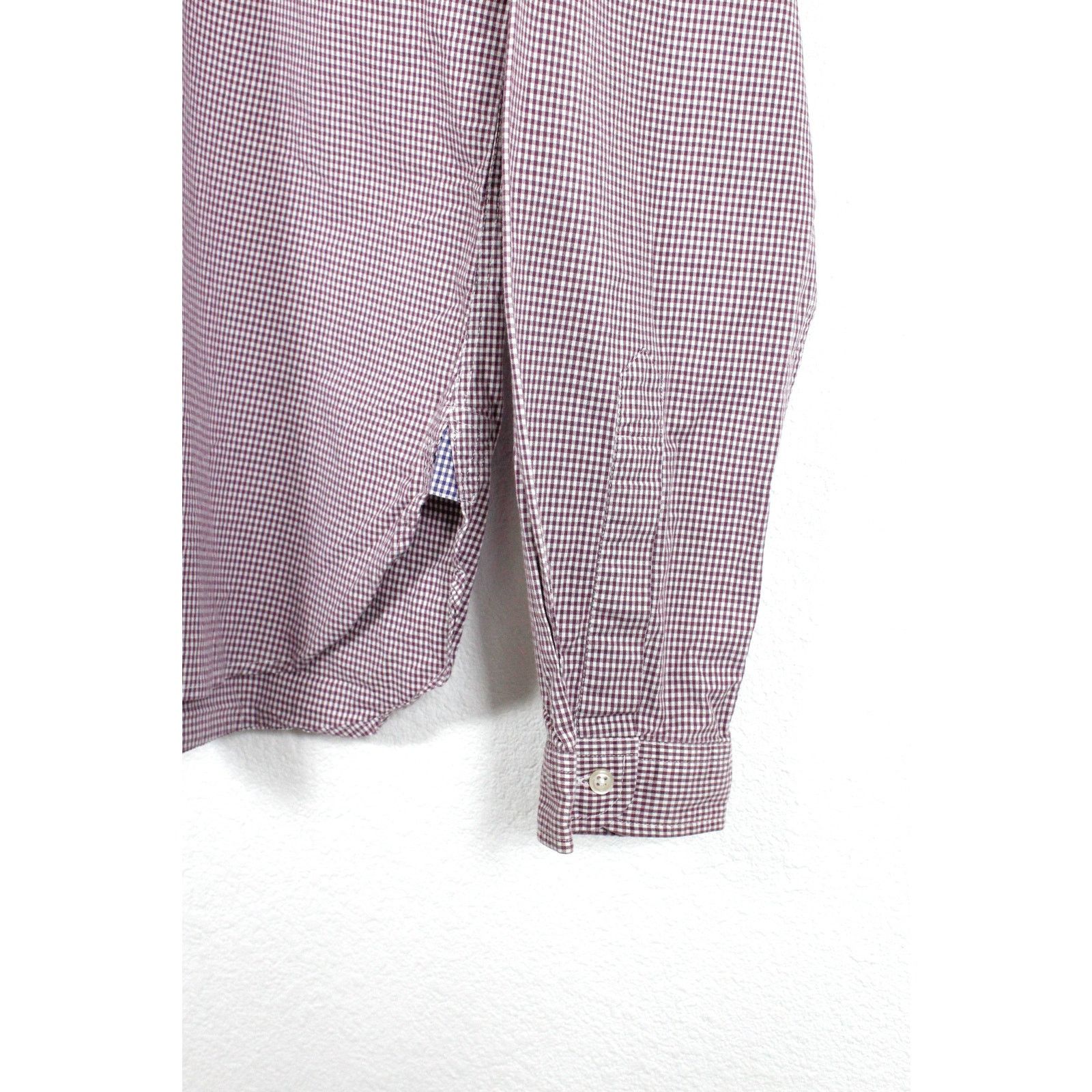 Oliver Spencer Oliver Spencer Burgundy Check Heritage Shirt Size US XL / EU 56 / 4 - 4 Thumbnail