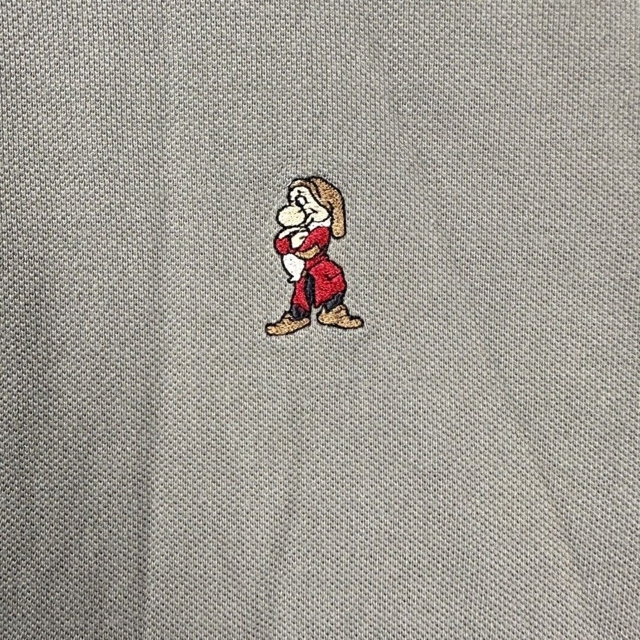 Disney Disney Parks Polo Shirt Mens 2XL Grey Casual Rugby Grumpy Logo Knit Short Sleeve Size US XXL / EU 58 / 5 - 6 Thumbnail