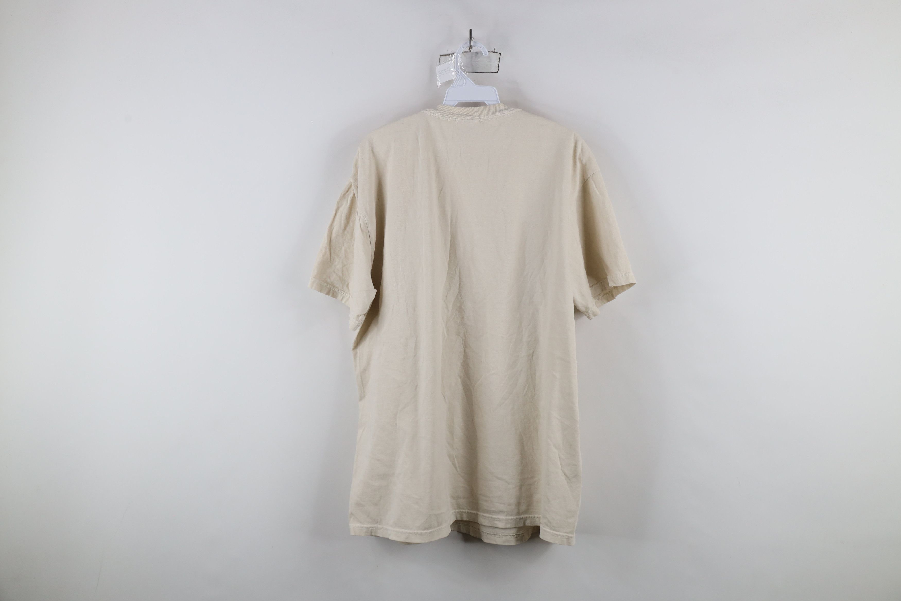 Vintage Vintage 90s Streetwear Short Sleeve T-Shirt Beige Cotton Size US XL / EU 56 / 4 - 7 Thumbnail