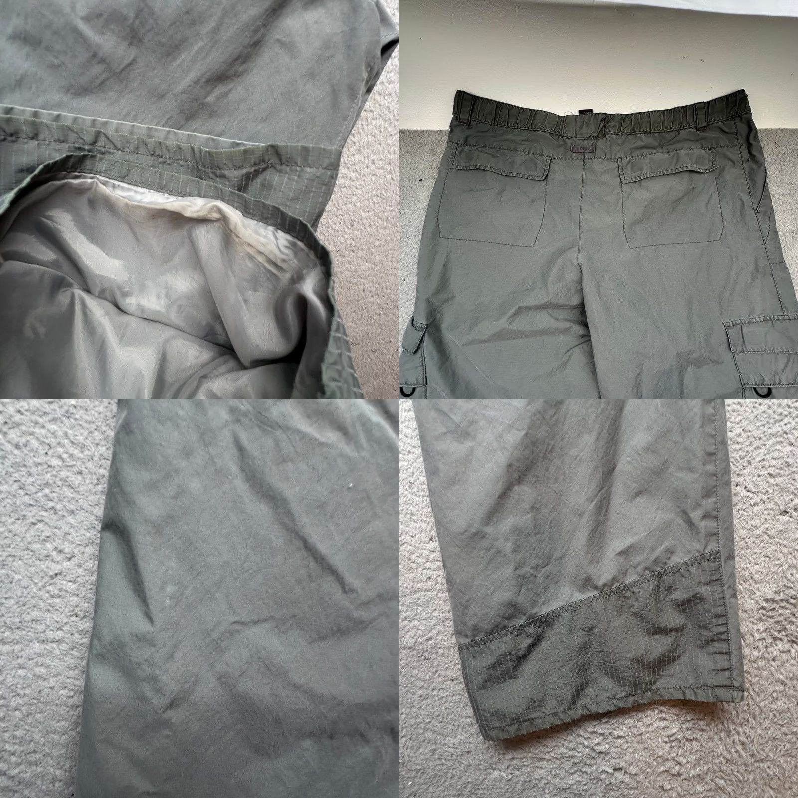 Old Navy VINTAGE Old Navy Outdoor Ripstop Pants Mens XL Gray 44x30 Cargo Baggy Y2K 90s Hiking Casual Mens Size US 36 / EU 52 - 8 Thumbnail