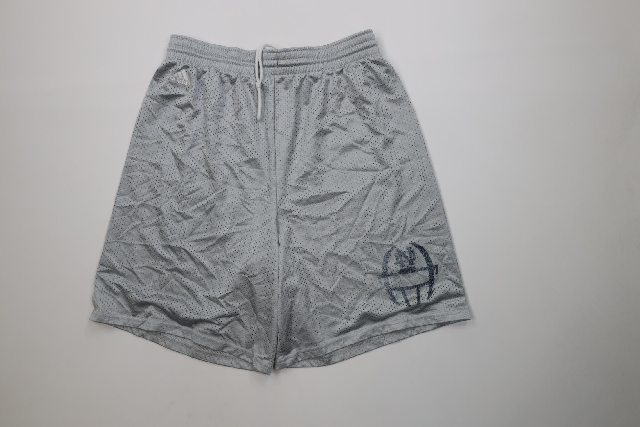 Adidas Adidas Notre Dame University Football Mesh Shorts Silver Size US 34 / EU 50 - 1 Thumbnail