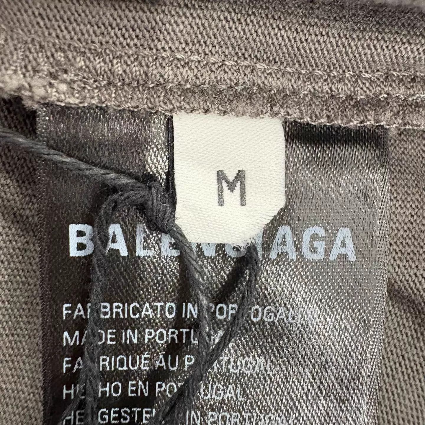 Balenciaga BLCG Embroidered Logo SS Tee Khaki/Deep Gray M NWT Size US M / EU 48-50 / 2 - 5 Thumbnail