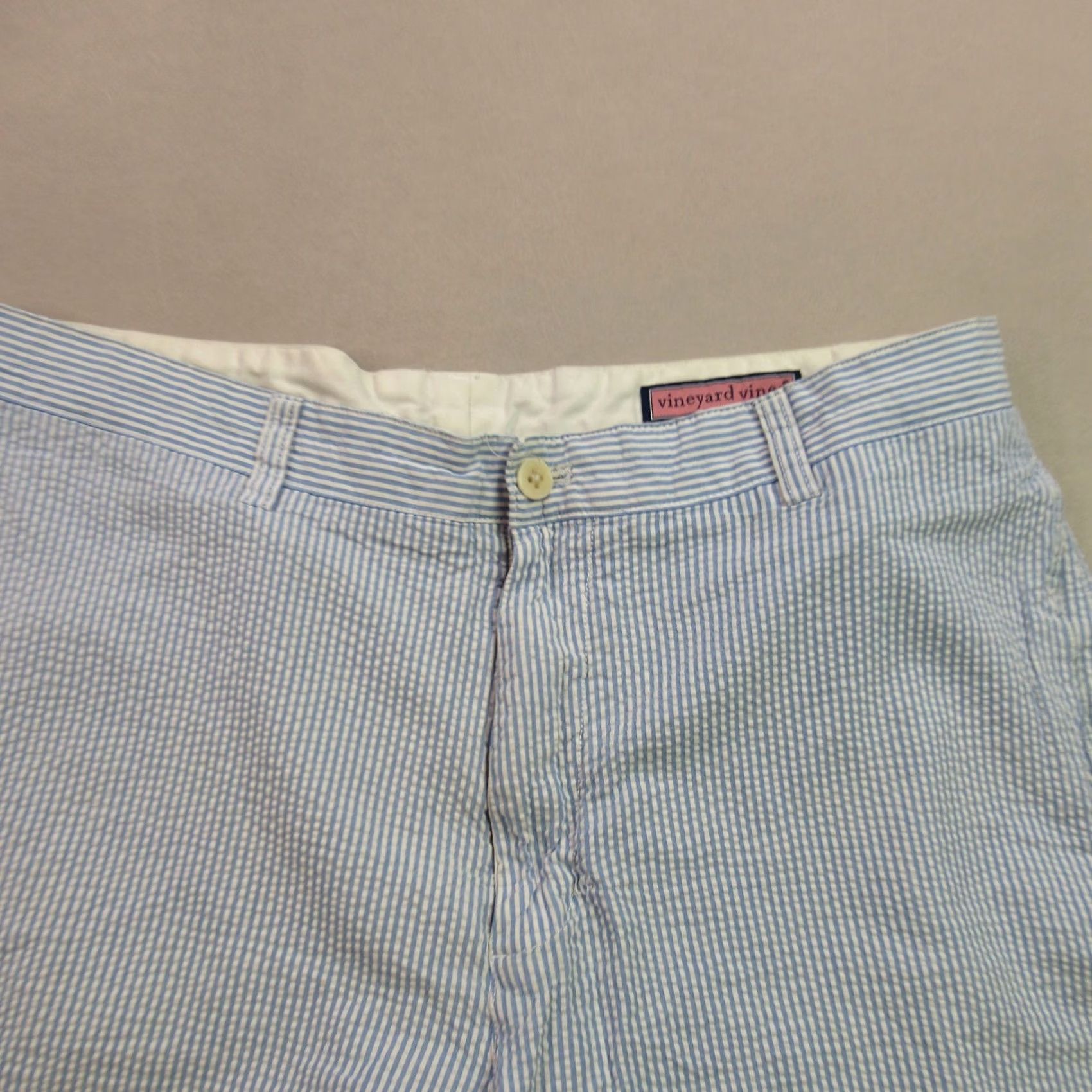 Vineyard Vines Vineyard Vines Shorts Mens 34 Blue Stripes Chino Pockets Hiking Lightweight Short Size US 34 / EU 50 - 2 Thumbnail