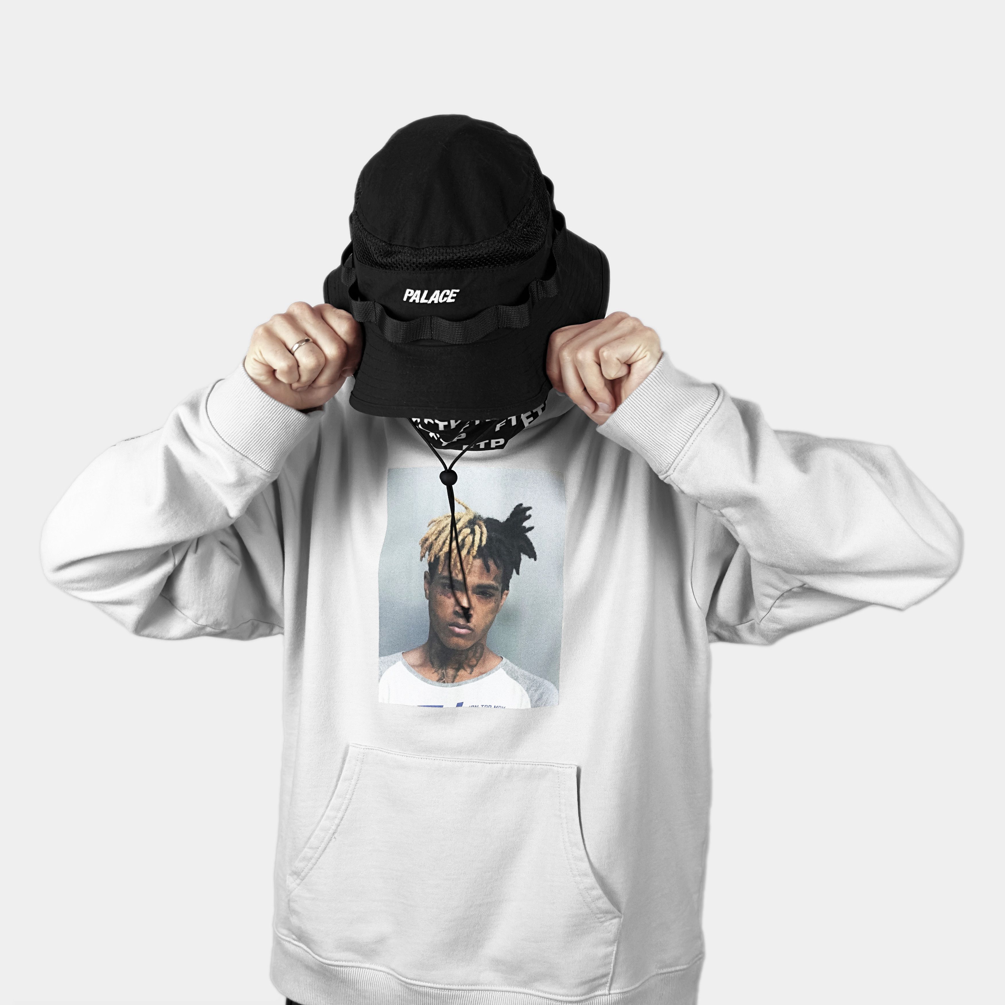Revenge Revenge + XXXTENTANCION MUGSHOT HOODIE (CEMENT) Size US L / EU 52-54 / 3 - 5 Thumbnail