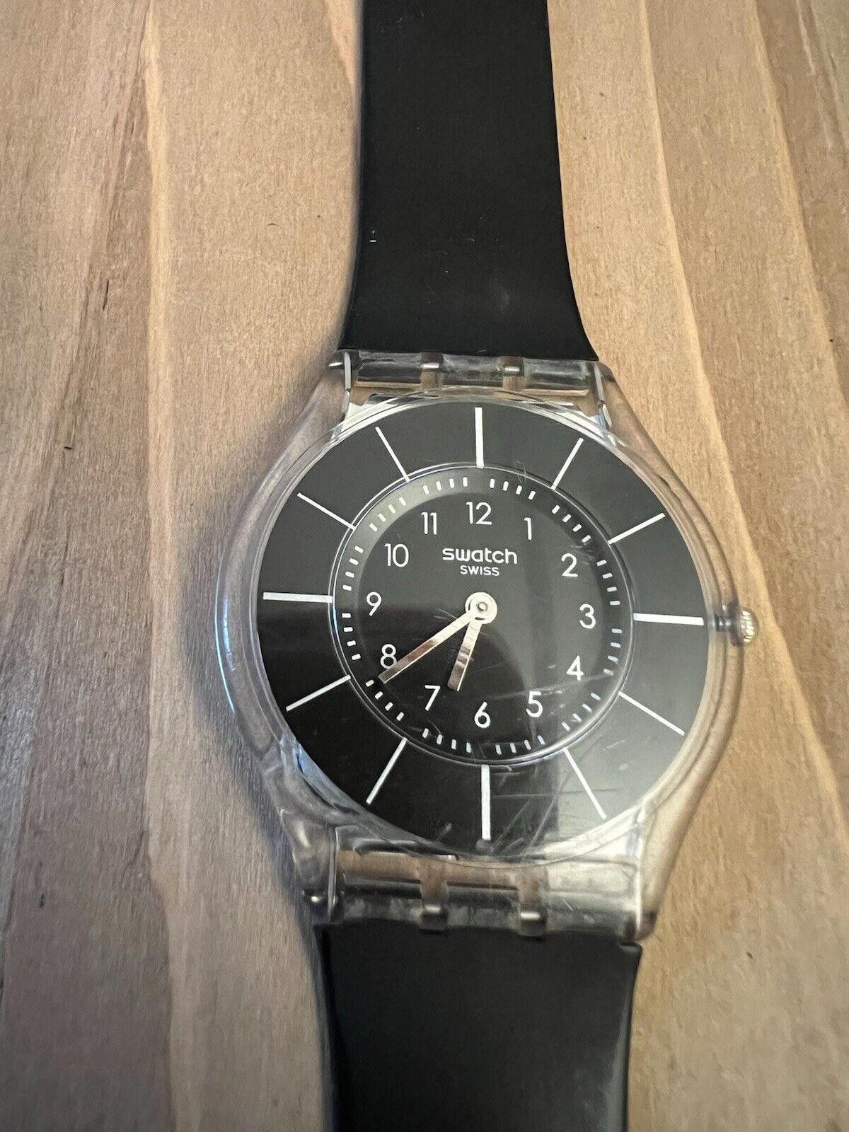 Swatch Black Vintage Swatch New Battery Grailed