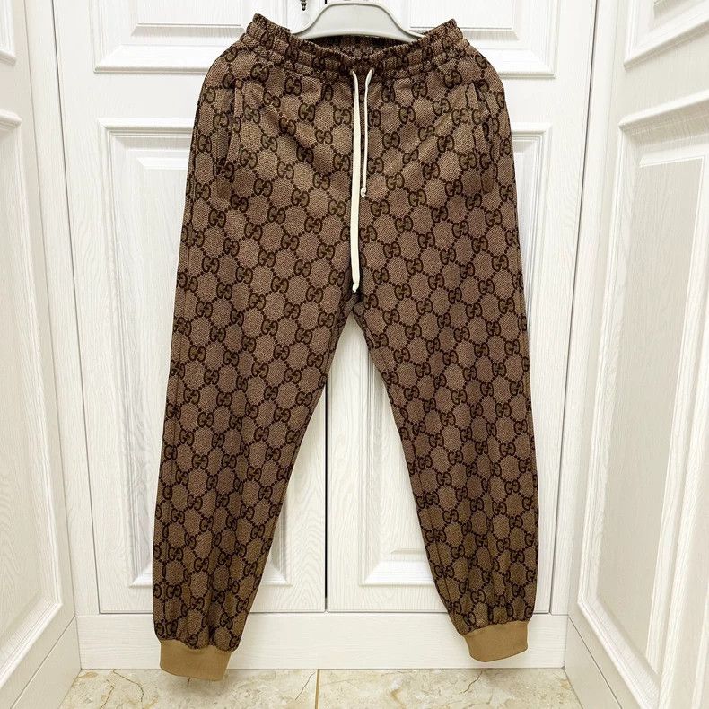 Gucci Gucci Size XXSFull-print logo sweatpants size XXS 2502-Ne Size US 26 / EU 42 - 1 Thumbnail