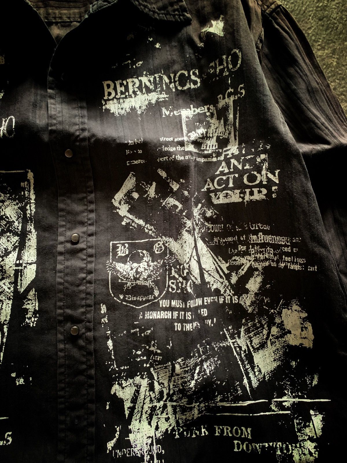 If Six Was Nine Bernings Sho Poem Skull Shirt Vkei Style Size US M / EU 48-50 / 2 - 4 Thumbnail