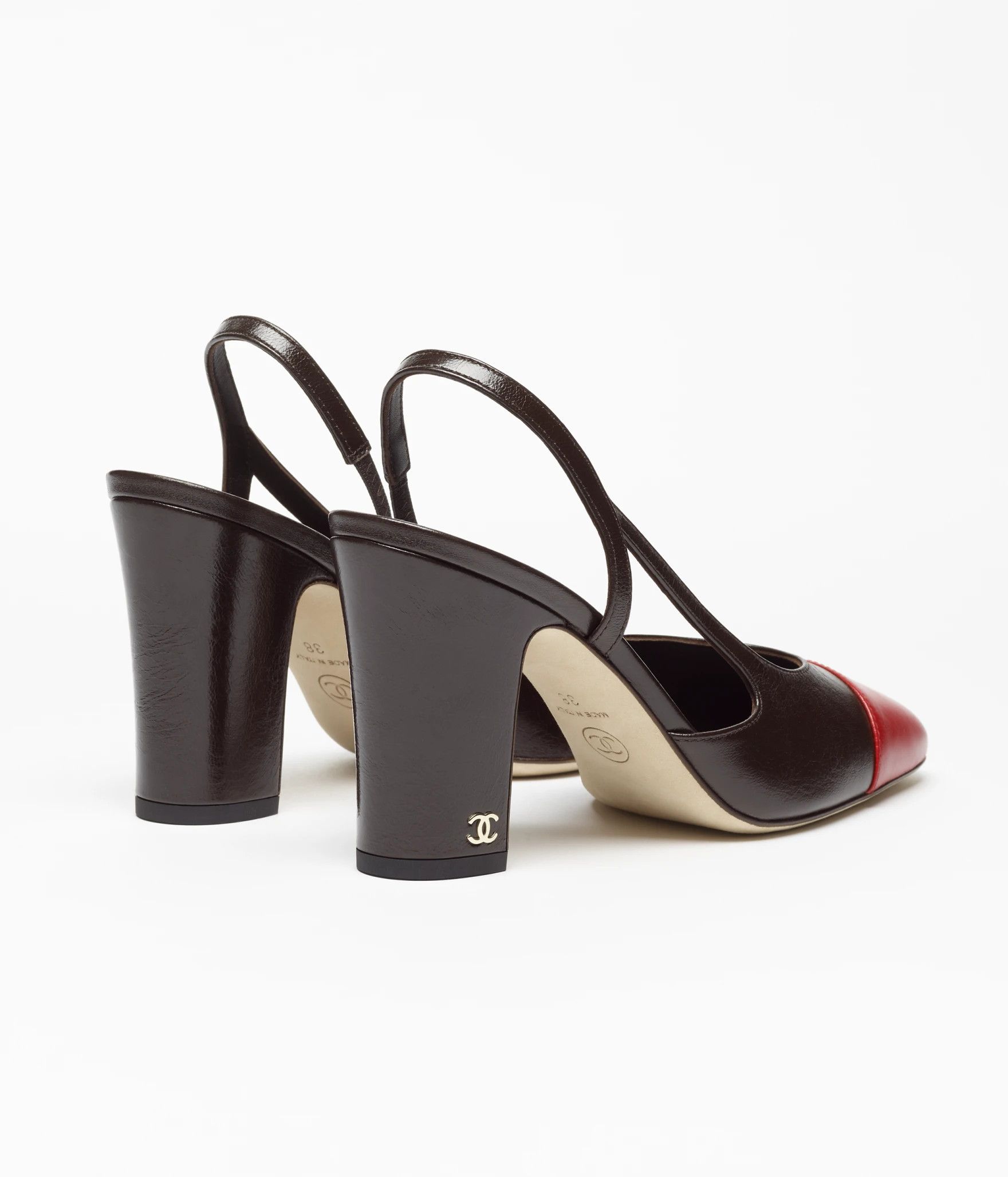 Chanel 26S Blazy Red CC Coco Sling Slingback Block Heel Pump 41c Size US 11 / IT 41 - 16 Thumbnail