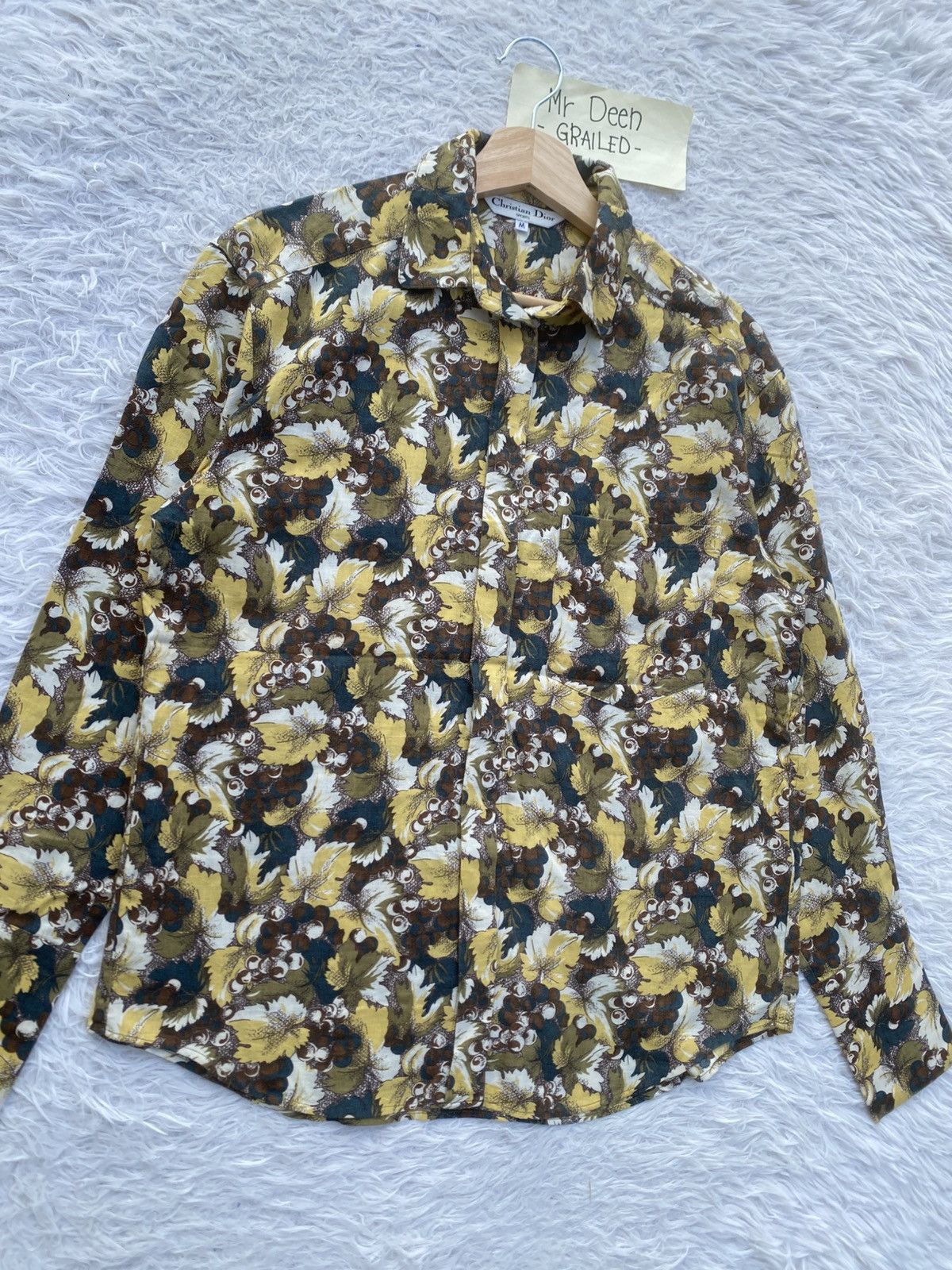 Christian Dior Monsieur Rare Vintage 90s Christian Dior Florals Buttoned Shirt Size US M / EU 48-50 / 2 - 6 Thumbnail