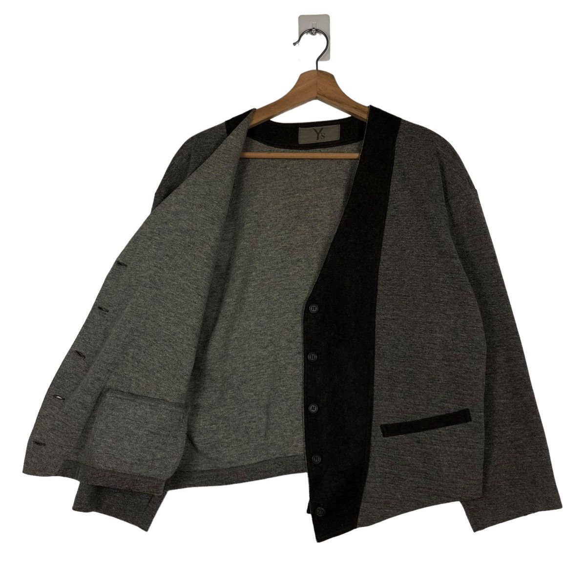 Yohji Yamamoto 🔥VINTAGE WOOL CROPPED BIKER JACKET Y’S YOHJI YAMAMOTO Size US M / EU 48-50 / 2 - 10 Thumbnail