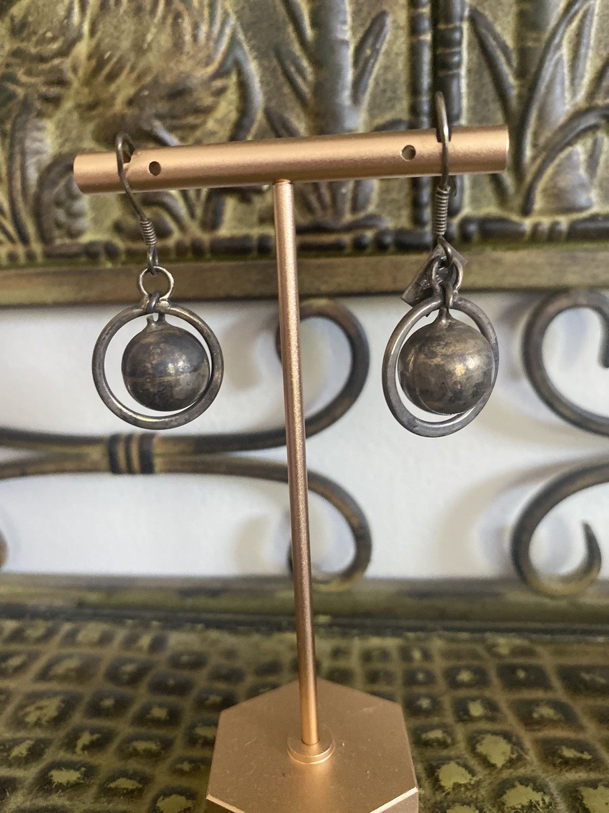 Vintage VINTAGE STERLING SILVER MEXICO DANGLE BALL HOOK EARRINGS Size ONE SIZE - 11 Thumbnail