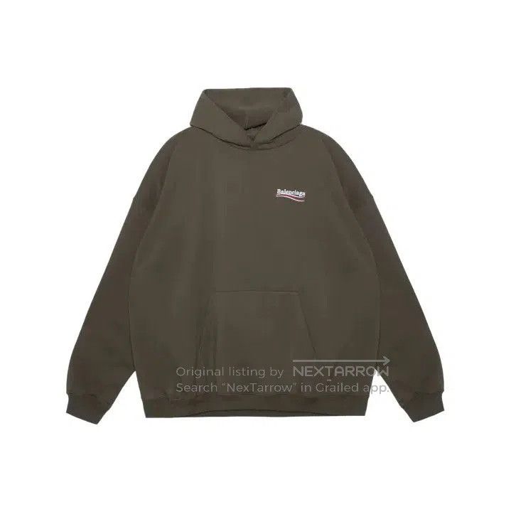 Balenciaga Balenciaga Political Campaign Hoodie in Military Green. Size US S / EU 44-46 / 1 - 1 Thumbnail