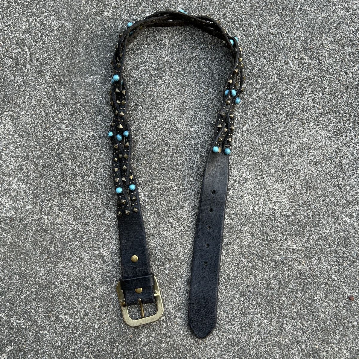 Vintage Vintage studded leather belt (Kapital Style) Size ONE SIZE - 9 Thumbnail