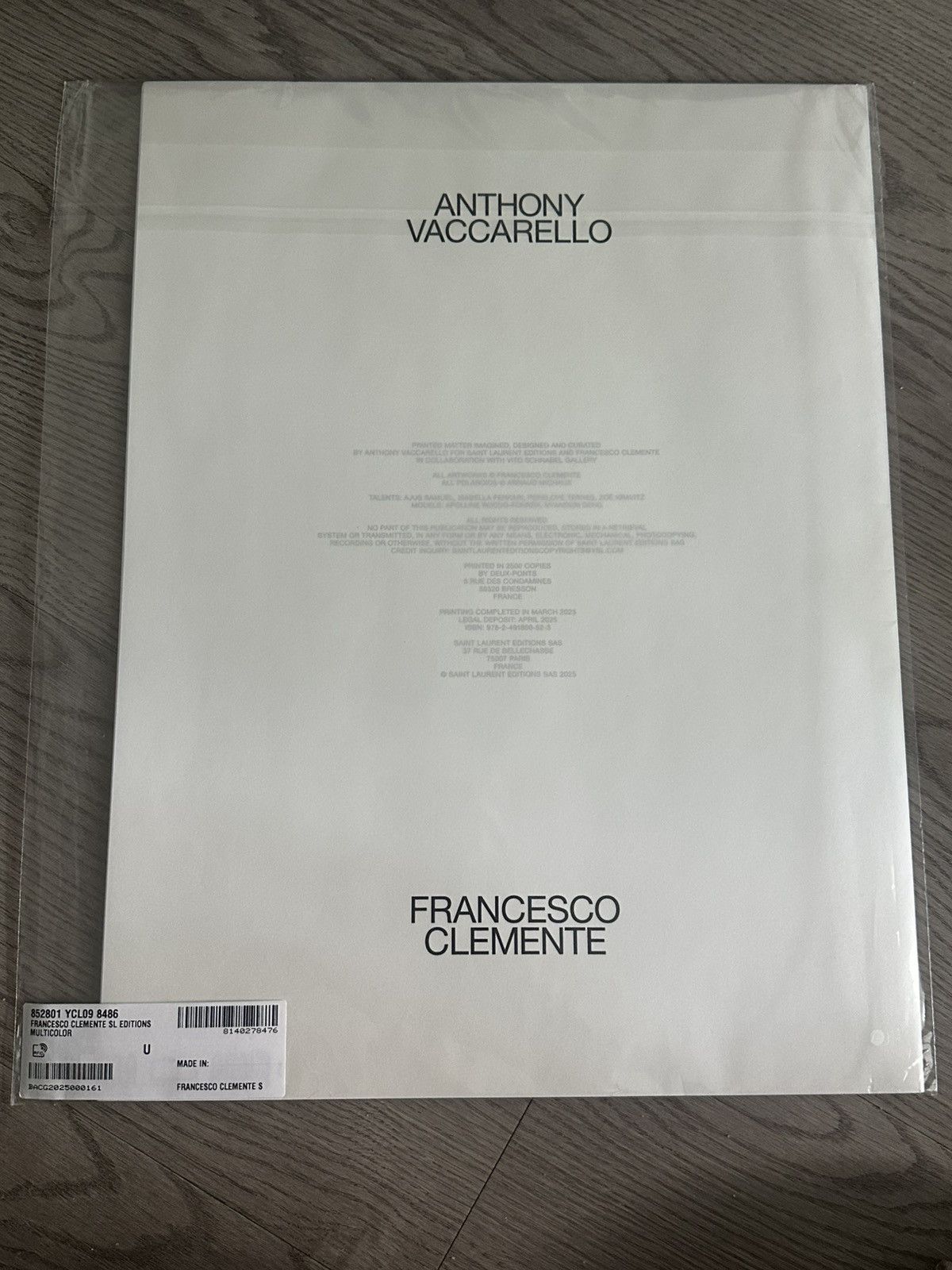 Yves Saint Laurent YSL x Francesco Clemente Summer 25 Booklet Size ONE SIZE - 2 Thumbnail