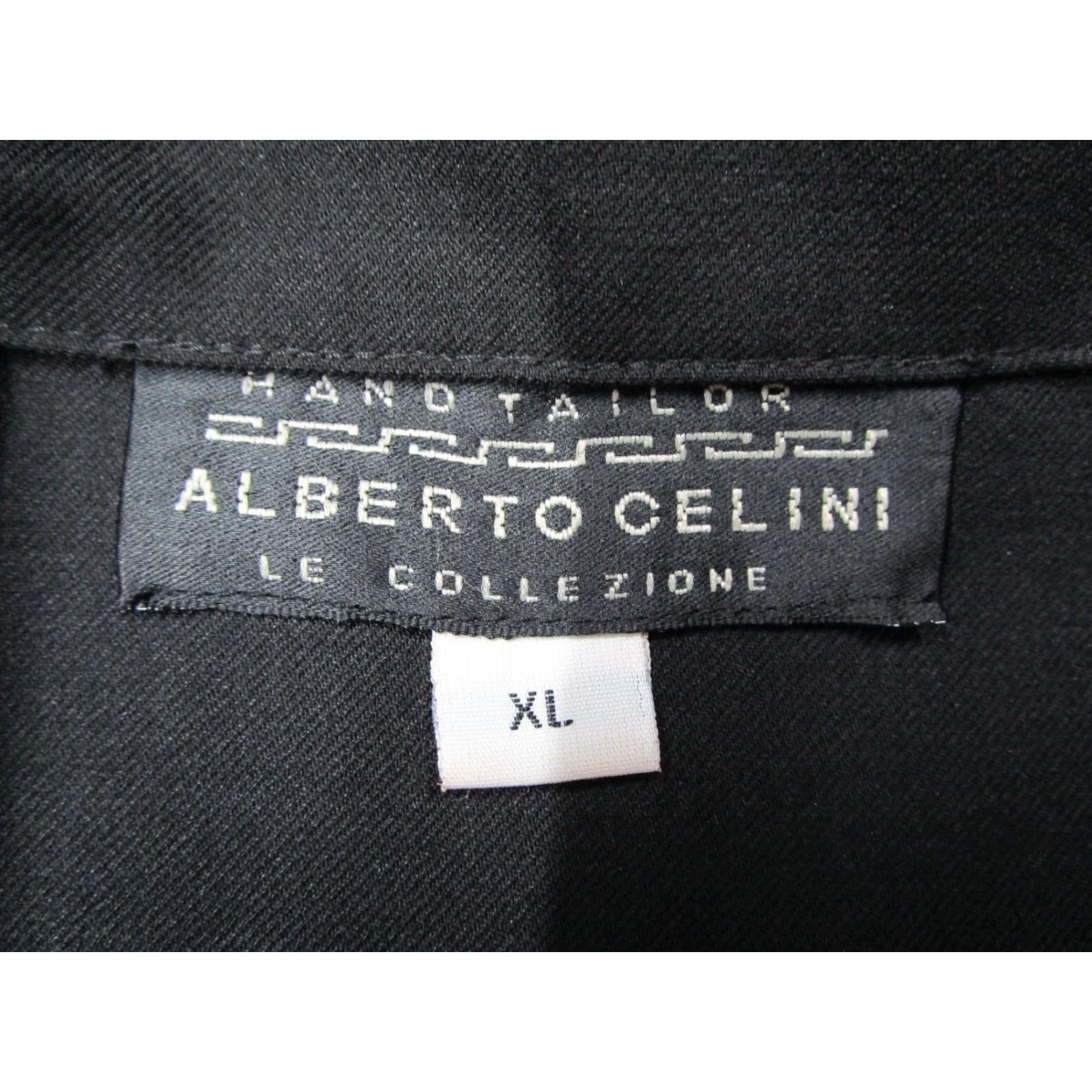 Vintage Alberto Celini Shirt Mens XL Black Button-Up Long Sleeve Heavyweight Size US XL / EU 56 / 4 - 4 Thumbnail