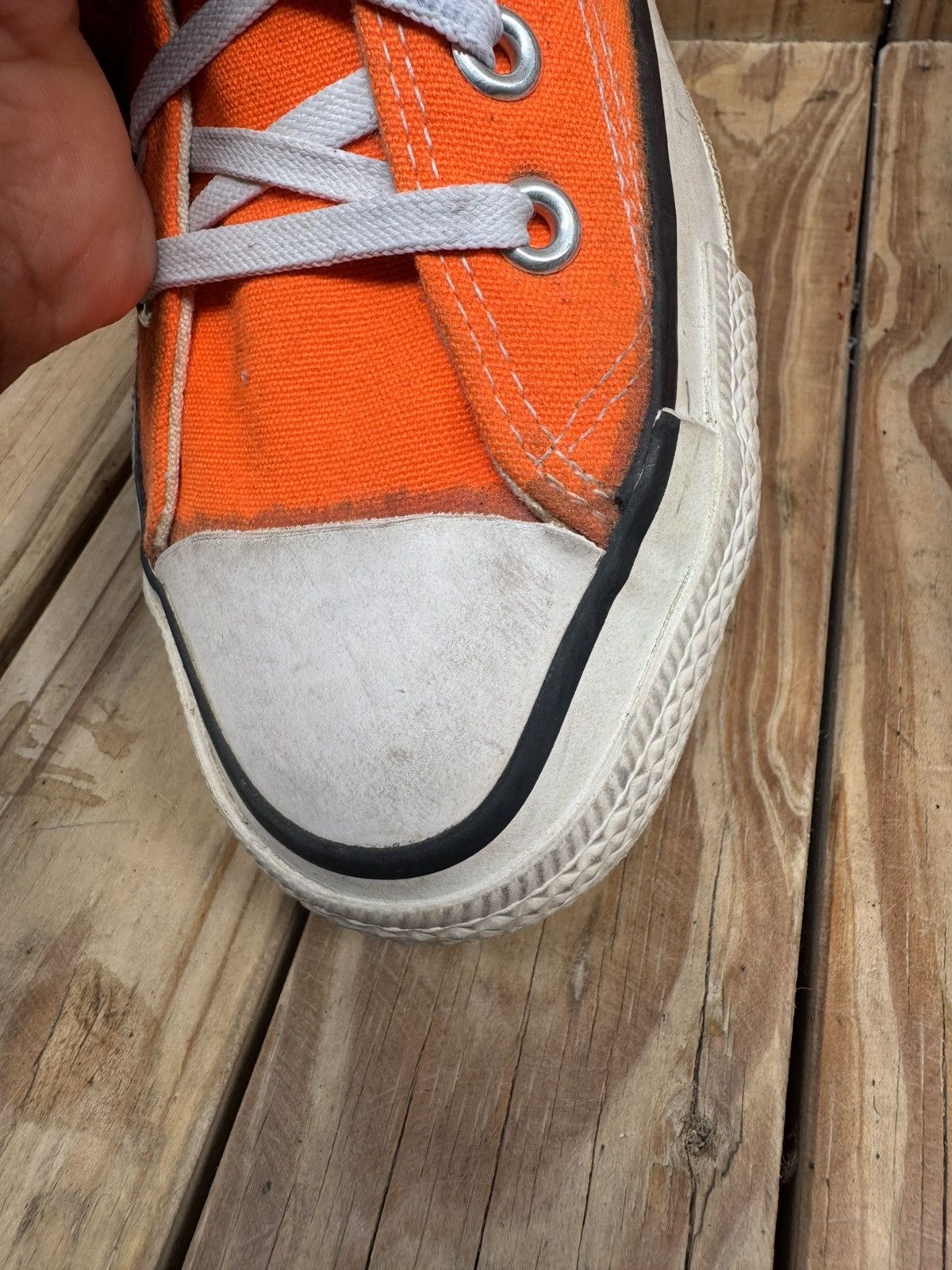 Converse VTG converse all star Hi Top canvas sneakers made in USA Size US 6.5 / EU 39-40 - 7 Thumbnail