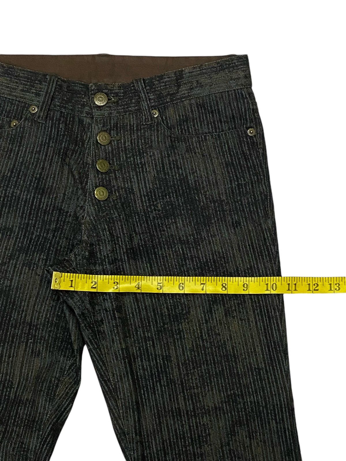 Tornado Mart 💃Tornado Mart Flare Embossed Stripes Jeans Size US 28 / EU 44 - 20 Thumbnail