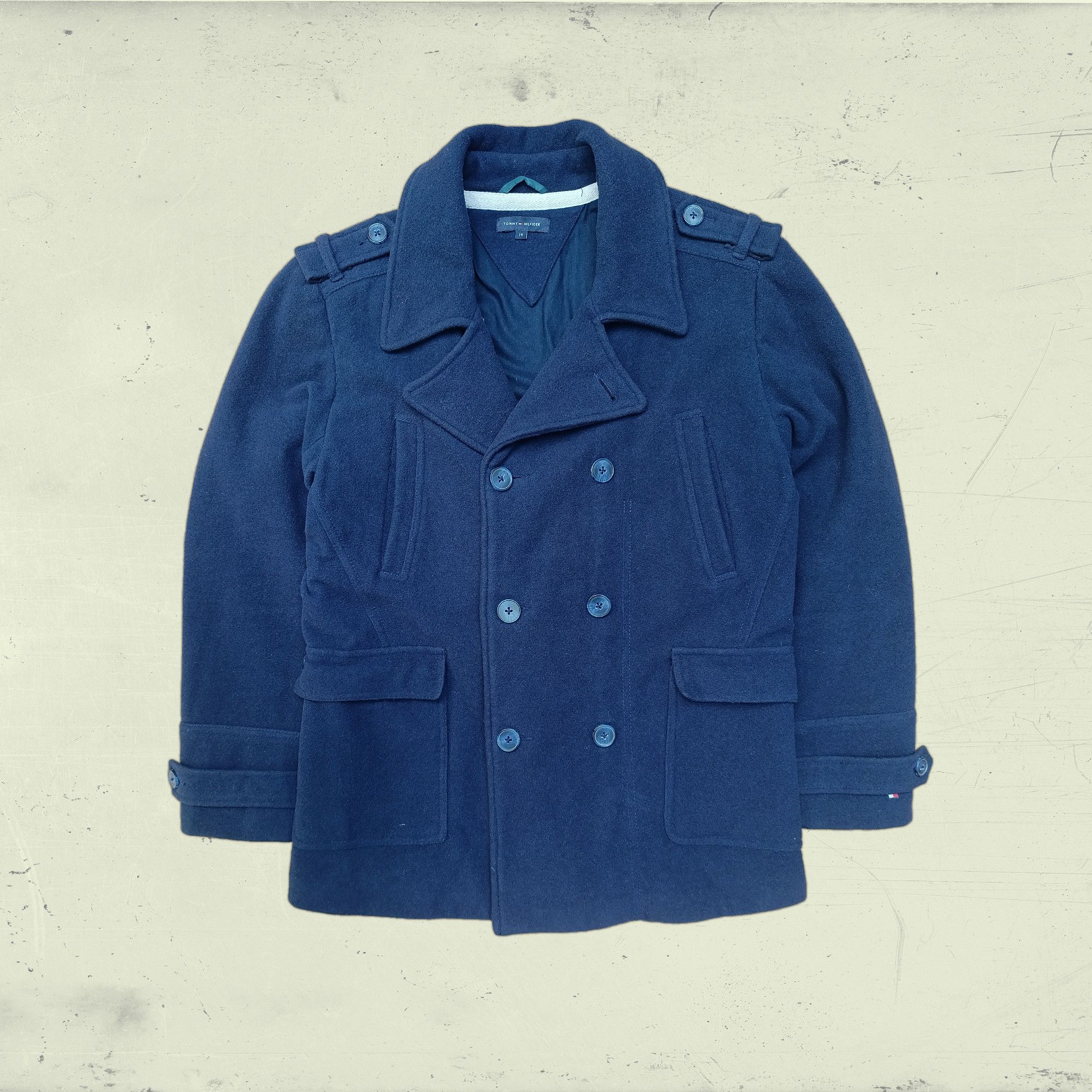 Tommy Hilfiger Vintage Wool Tommy hillfiger Military Peacoat Heritage 2010 Size US M / EU 48-50 / 2 - 1 Thumbnail