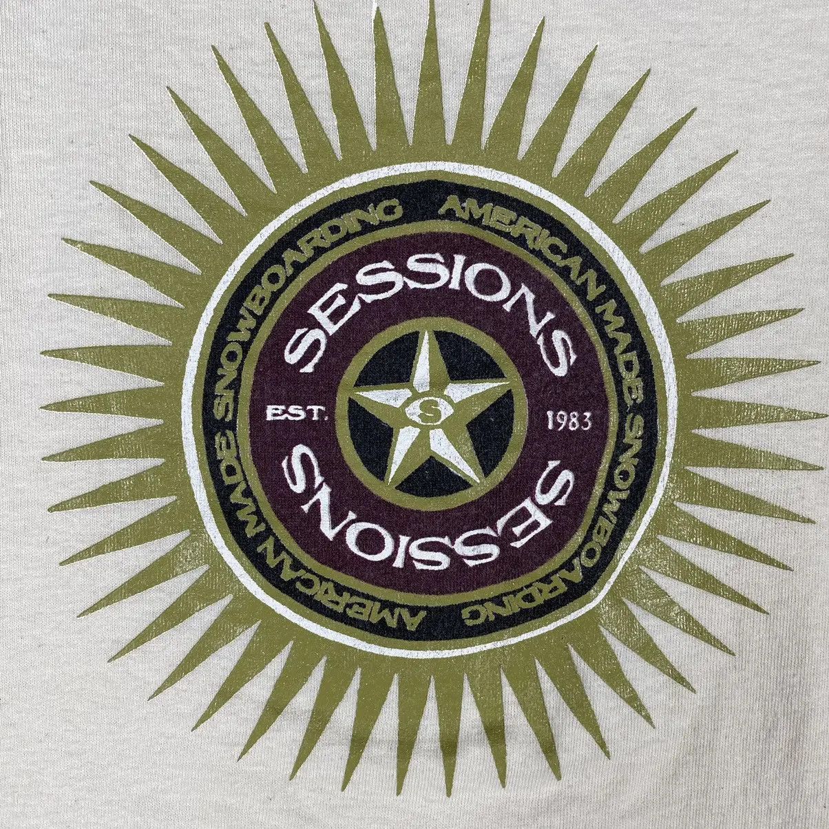Sessions VINTAGE 90's SESSIONS AMERICAN MADE SNOWBOARDING TEE Size US M / EU 48-50 / 2 - 4 Thumbnail