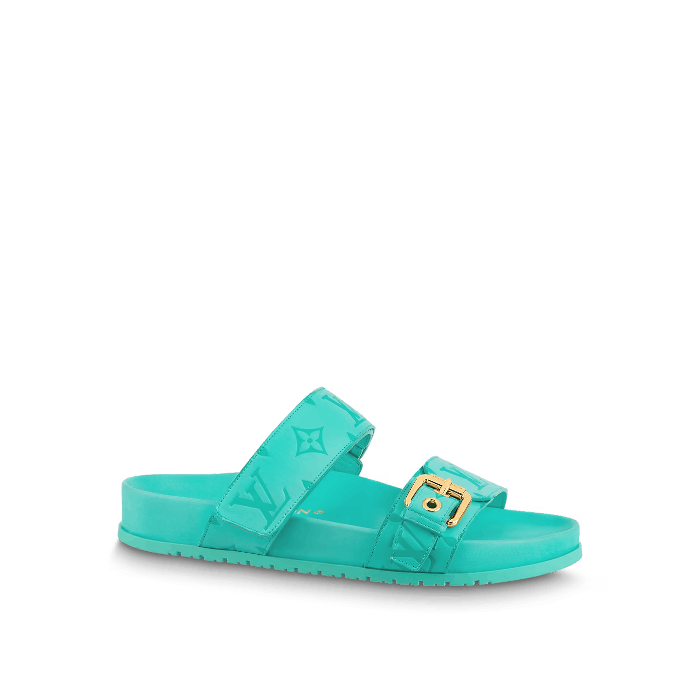 LOUIS VUITTON MULE SANDALS SLIDES LEATHER MONOGRAM LV 1AB397