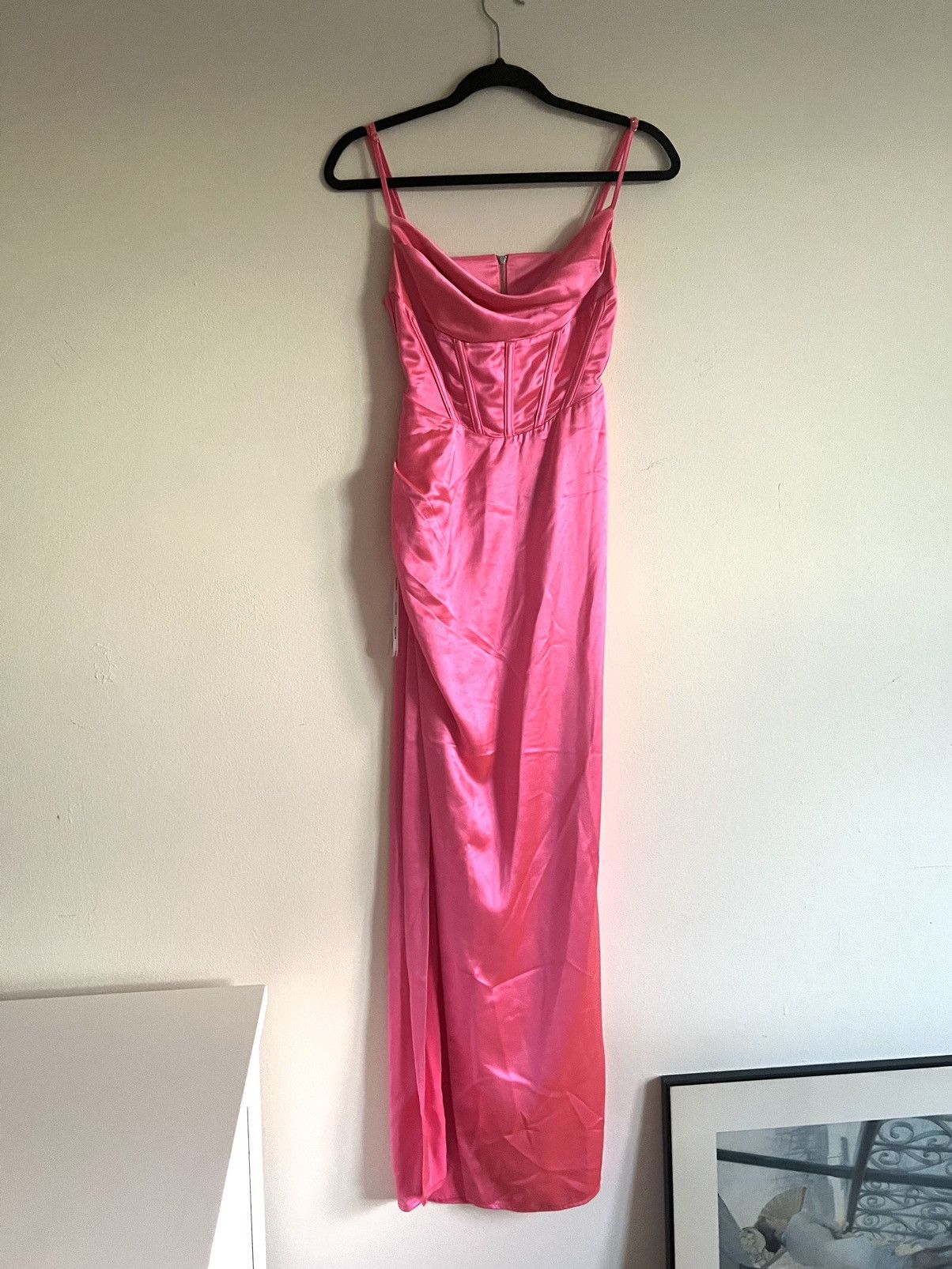 Retrofete RETROFETE ROSA CORSET maxi DRESS size XS Hyper Pink Size XS / US 0-2 / IT 36-38 - 2 Thumbnail