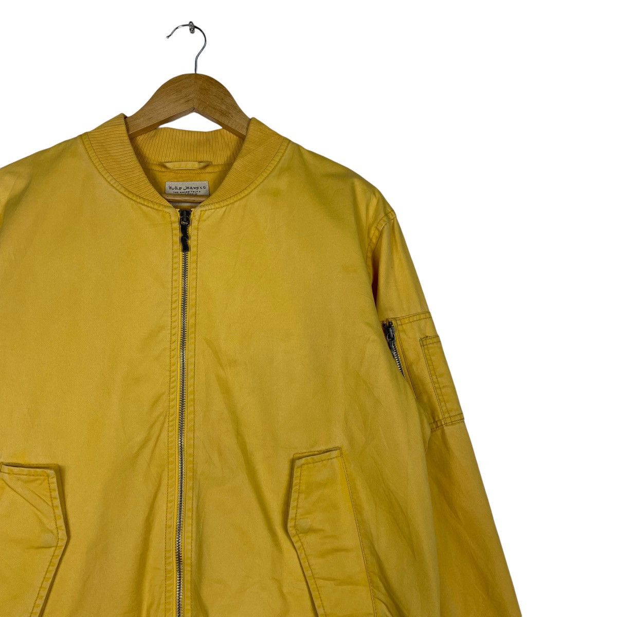 Nudie Jeans 💥NUDIE JEANS MUSTARD YELLOW MA1 BOMBER Size US M / EU 48-50 / 2 - 5 Thumbnail