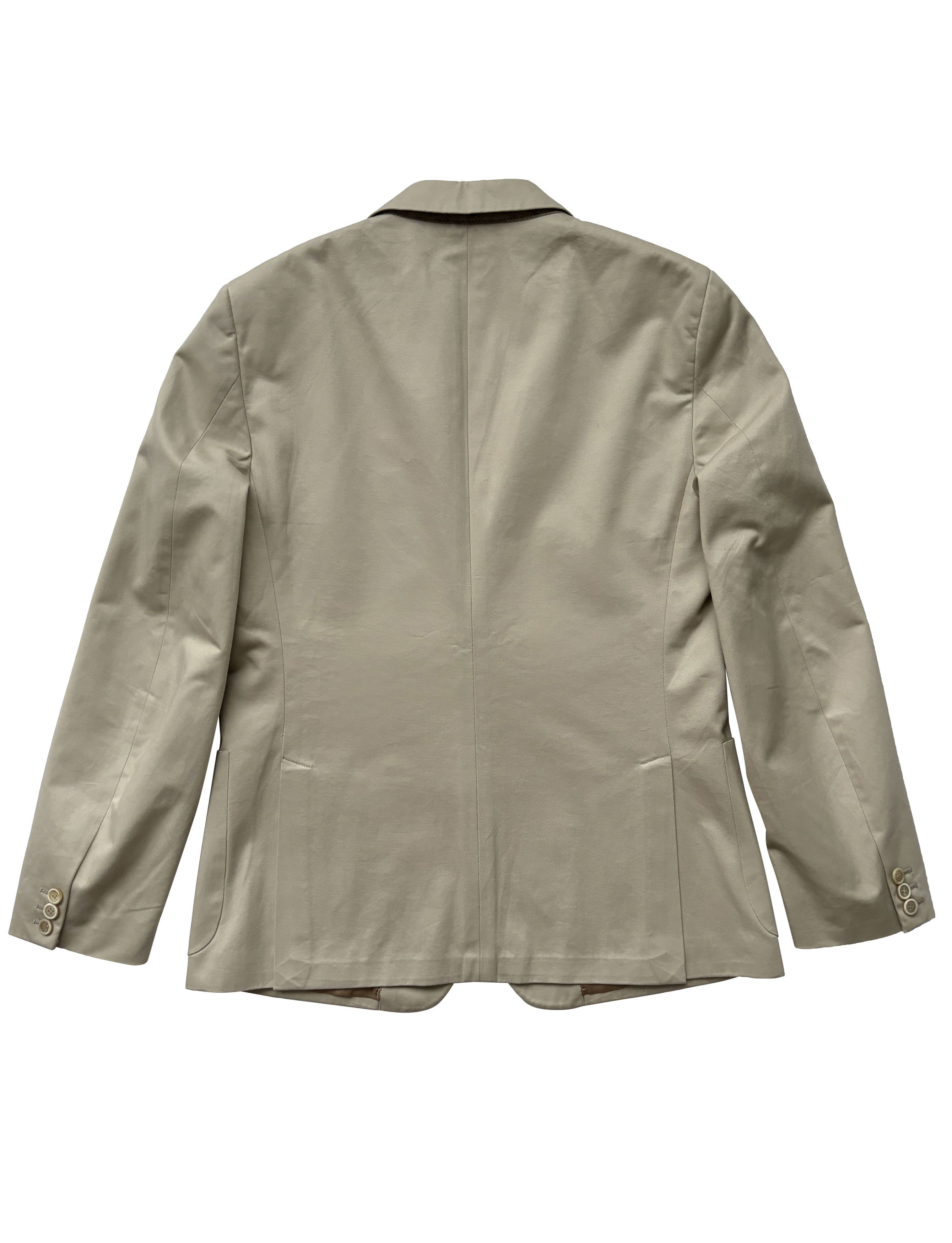 Prada ⚡️QUICK SALE⚡️Prada Beige Cotton Blazer Jacket Size US L / EU 52-54 / 3 - 2 Thumbnail