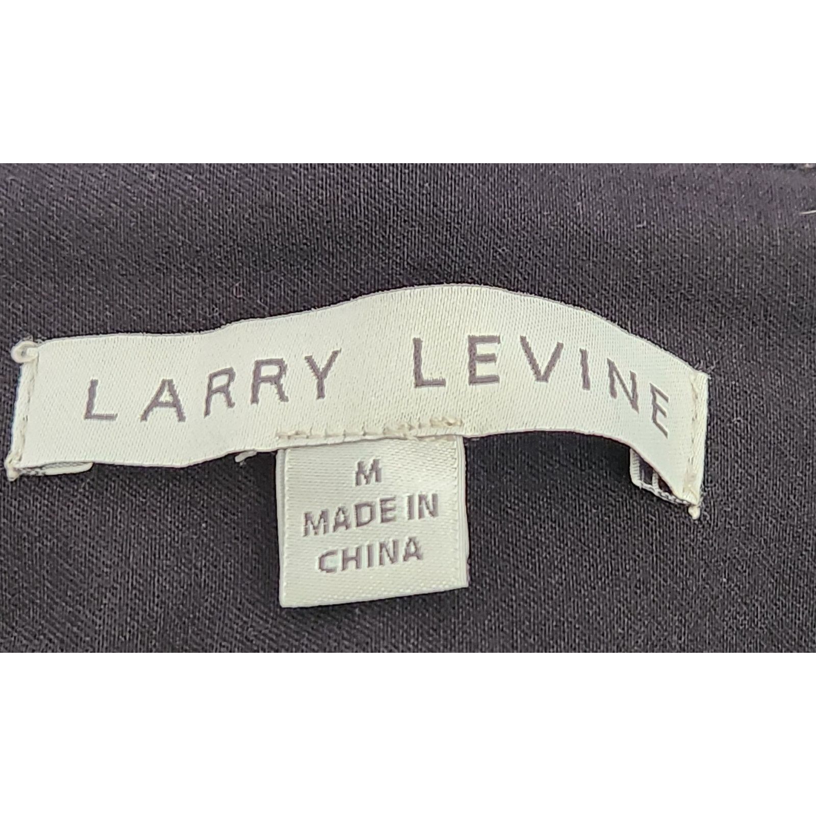 Other Larry Levine Black Flat Front Pull On Cropped Pants Medium Size 30" / US 8 / IT 44 - 4 Thumbnail