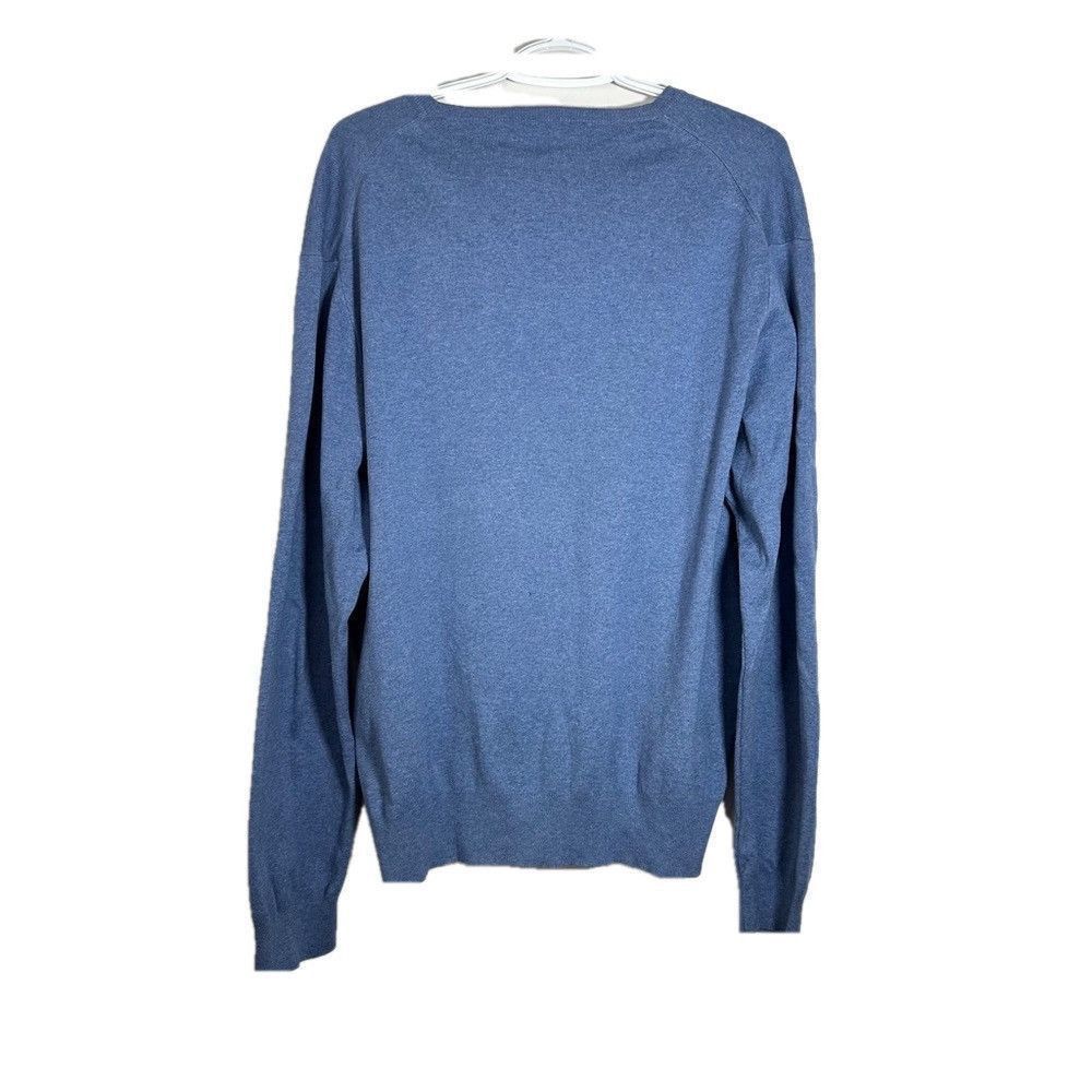 Polo Ralph Lauren Vintage Ralph Lauren Men Sweater V Neck Long Sleeve Blue XXL Size US XXL / EU 58 / 5 - 2 Thumbnail