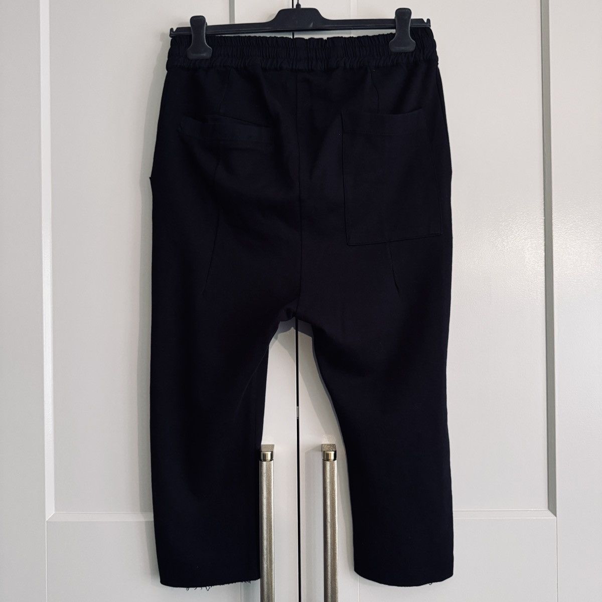 Thom Krom Black Cropped Sweat Pants Size US 32 / EU 48 - 3 Thumbnail